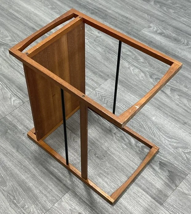 Mid-Century Teak Side Table (12”x18”x18” Tall) image indicator(4)