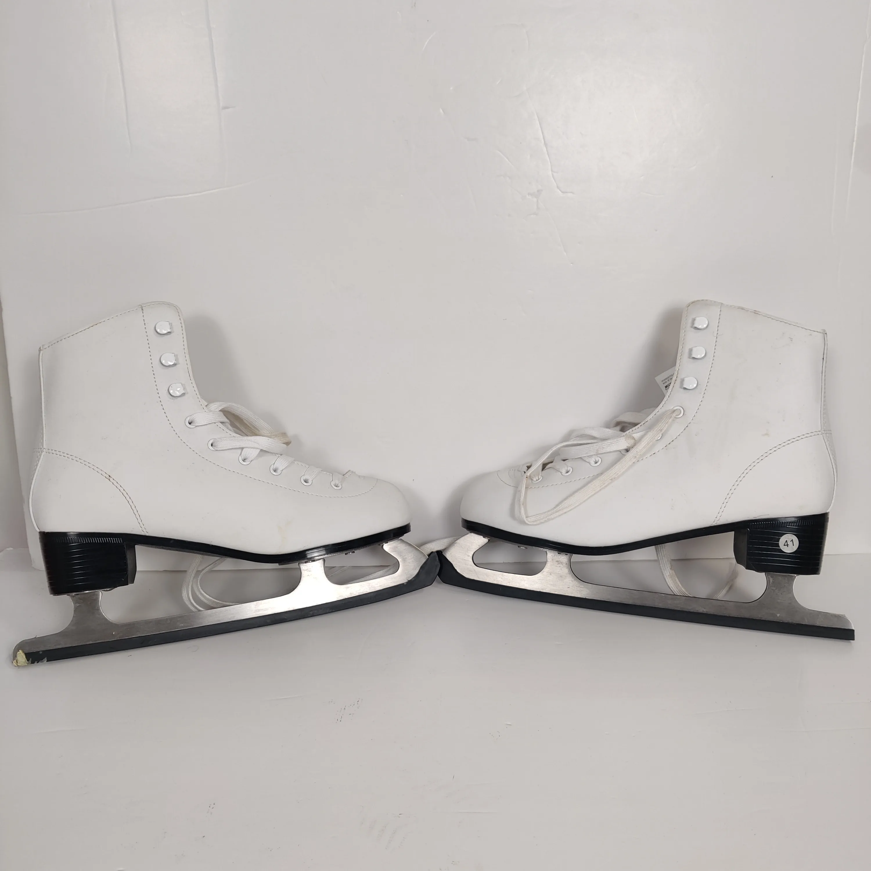 Vintage White Figure Ice Skates Size 41 Women’s Skating Shoes thumbnail