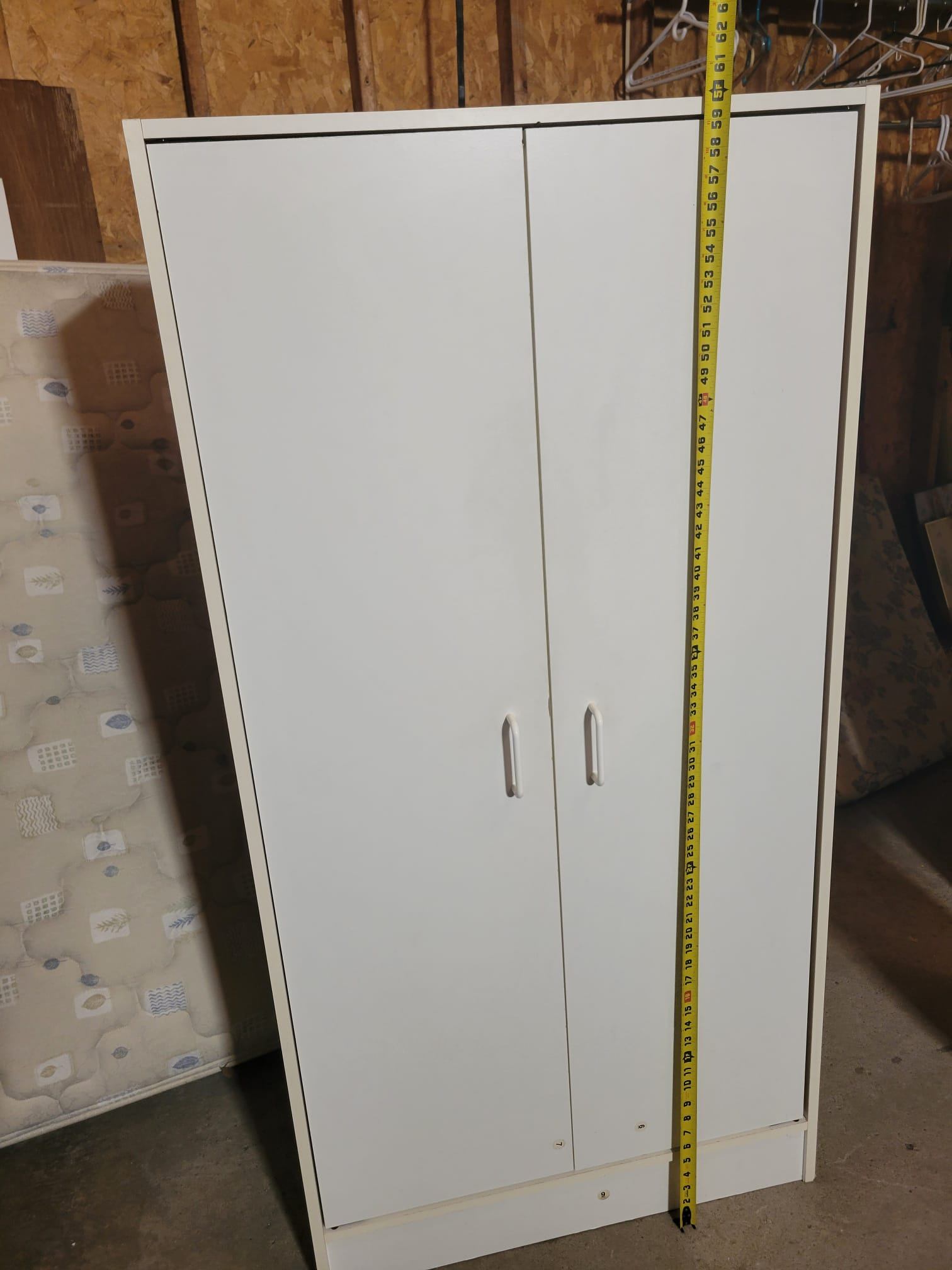 White Wardrobe Cabinet - photo 5