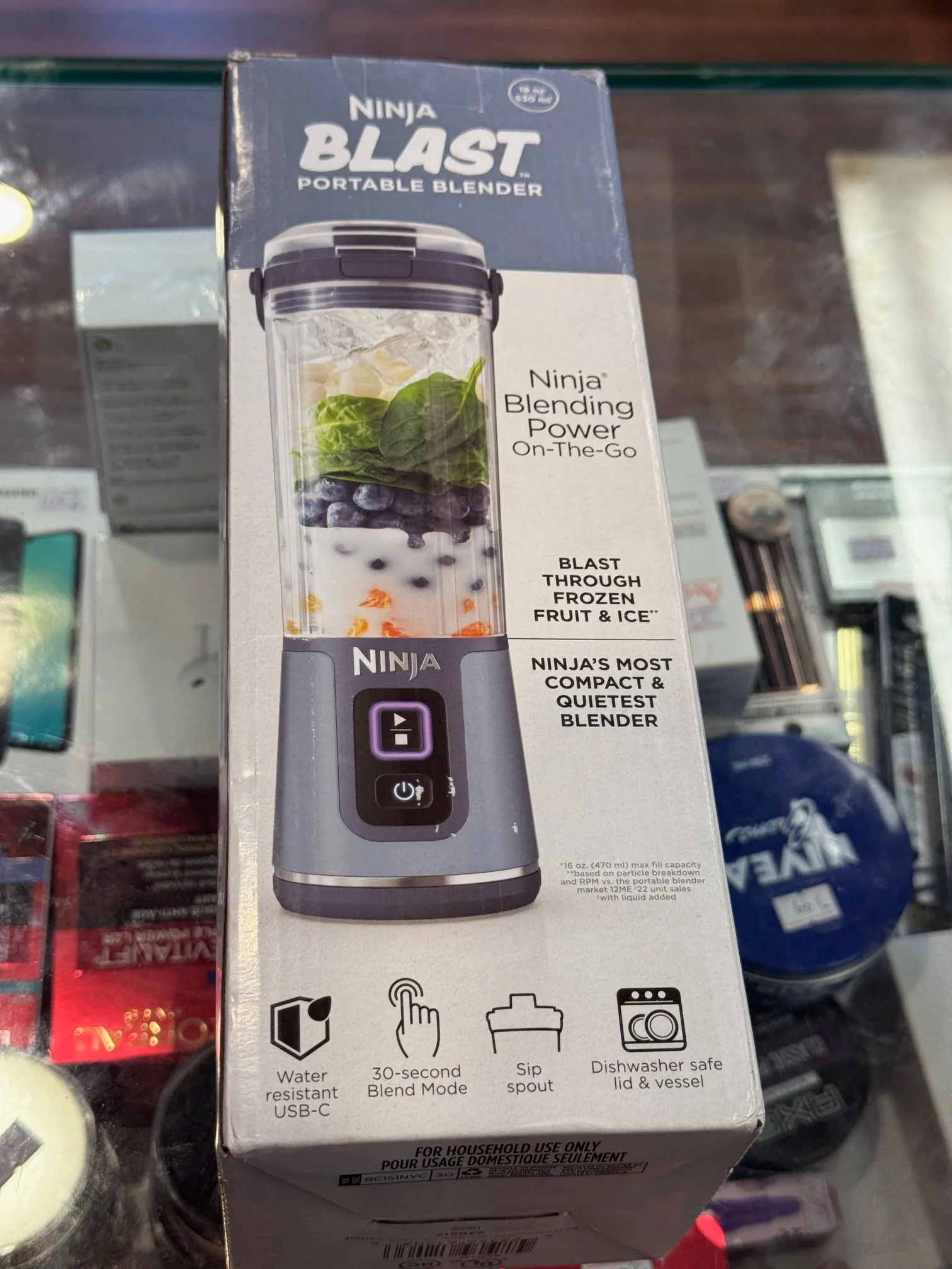 Ninja Personal Blender for Shakes & Smoothies,USB-C Rechargeable thumbnail
