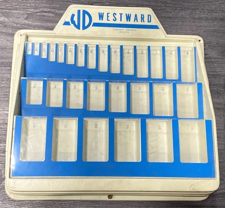 Vintage Westward Drill Bit Display 18” x 18” thumbnail