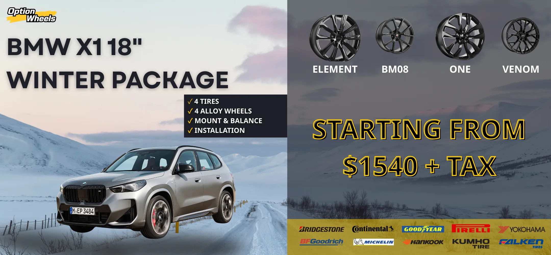 BMW X1 18" Winter Packages thumbnail