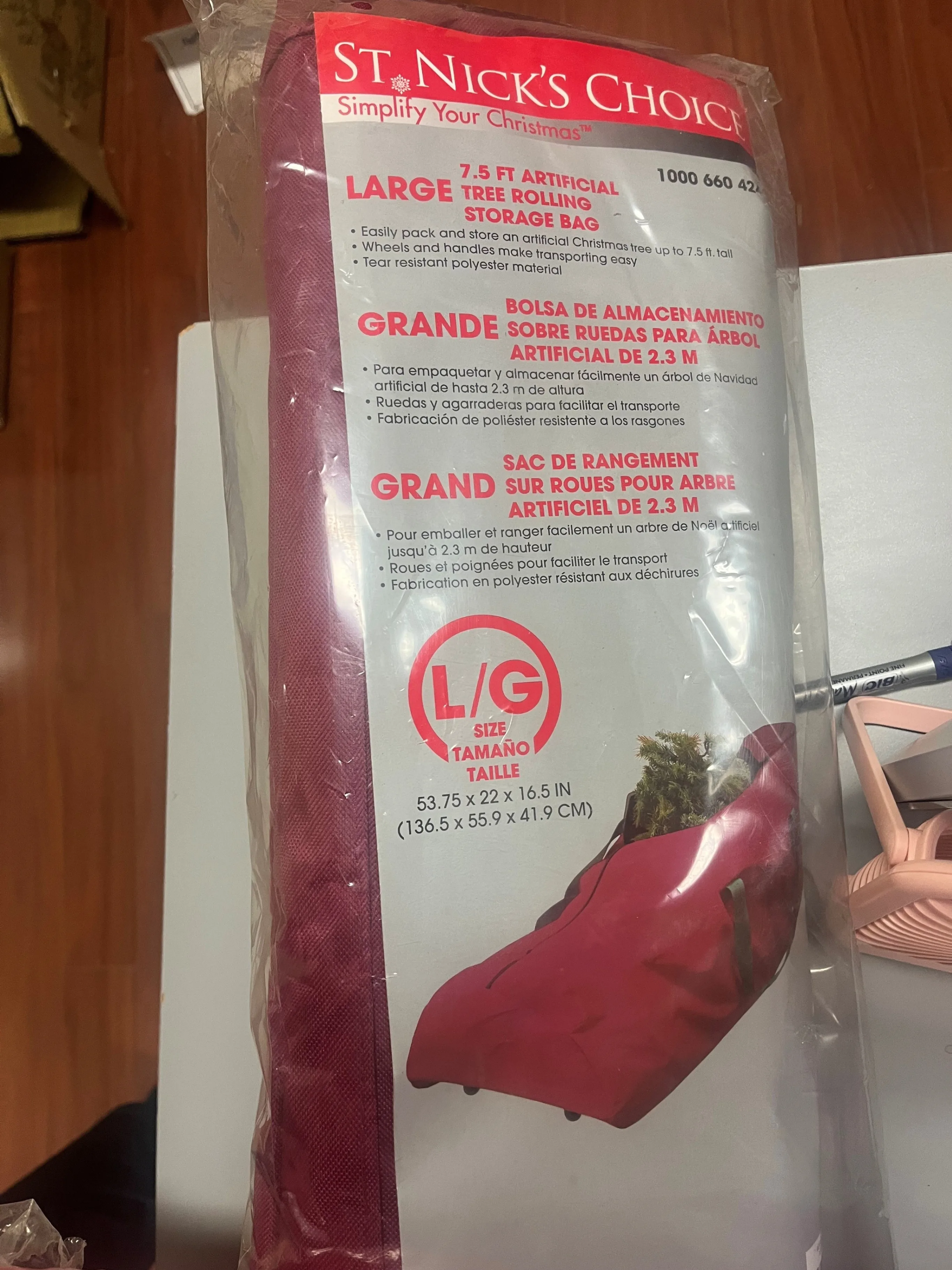 BRAND NEW - Tree Rolling Storage Bag - Size Large