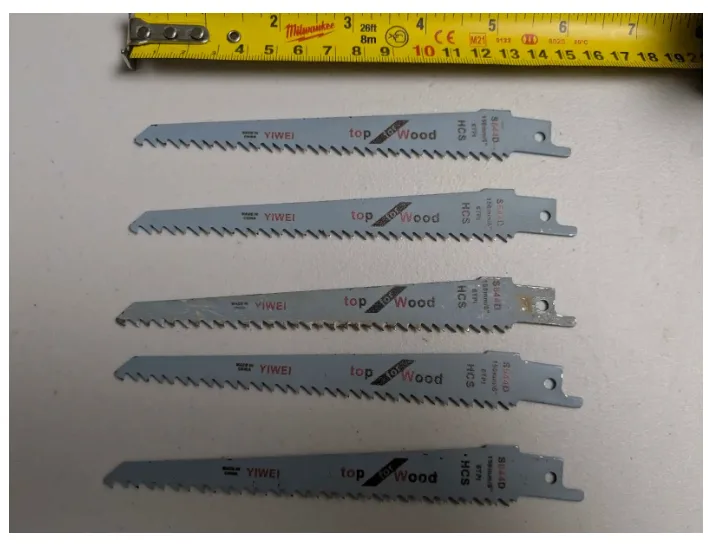5 wood sawzall blades ( Reciprocating Saw) (READ AD) thumbnail