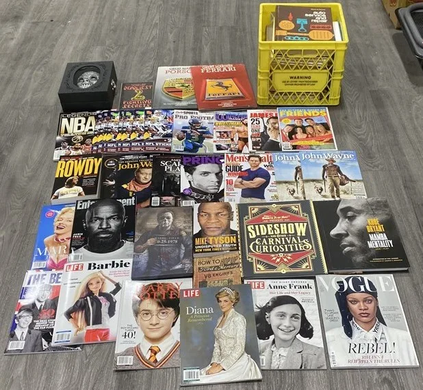 Large Lot Collectible Books, Magazines & Décor – 40+ Pieces thumbnail
