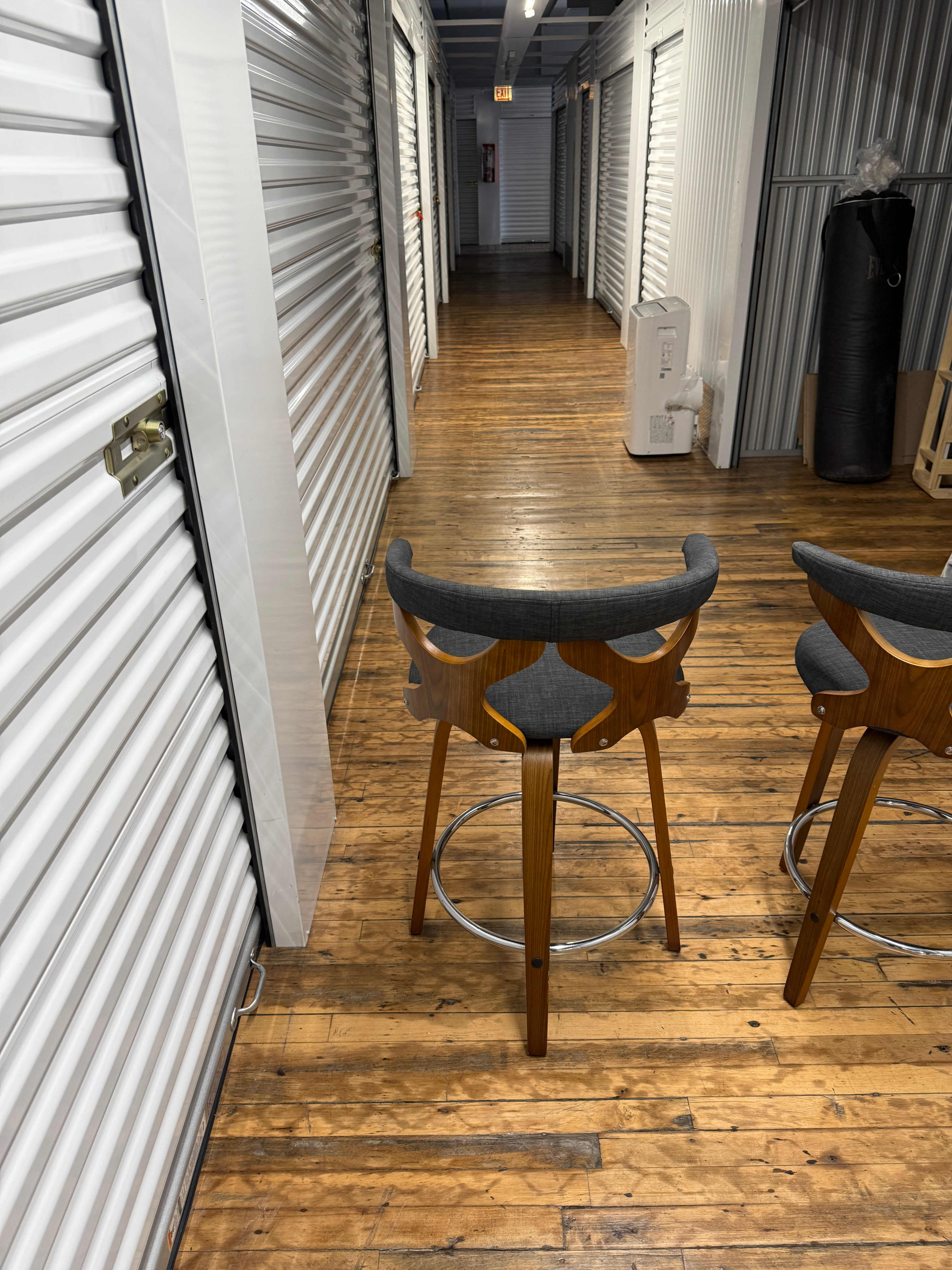 Mid-Century Modern Counter Height Barstool Set - Swivel - photo 5
