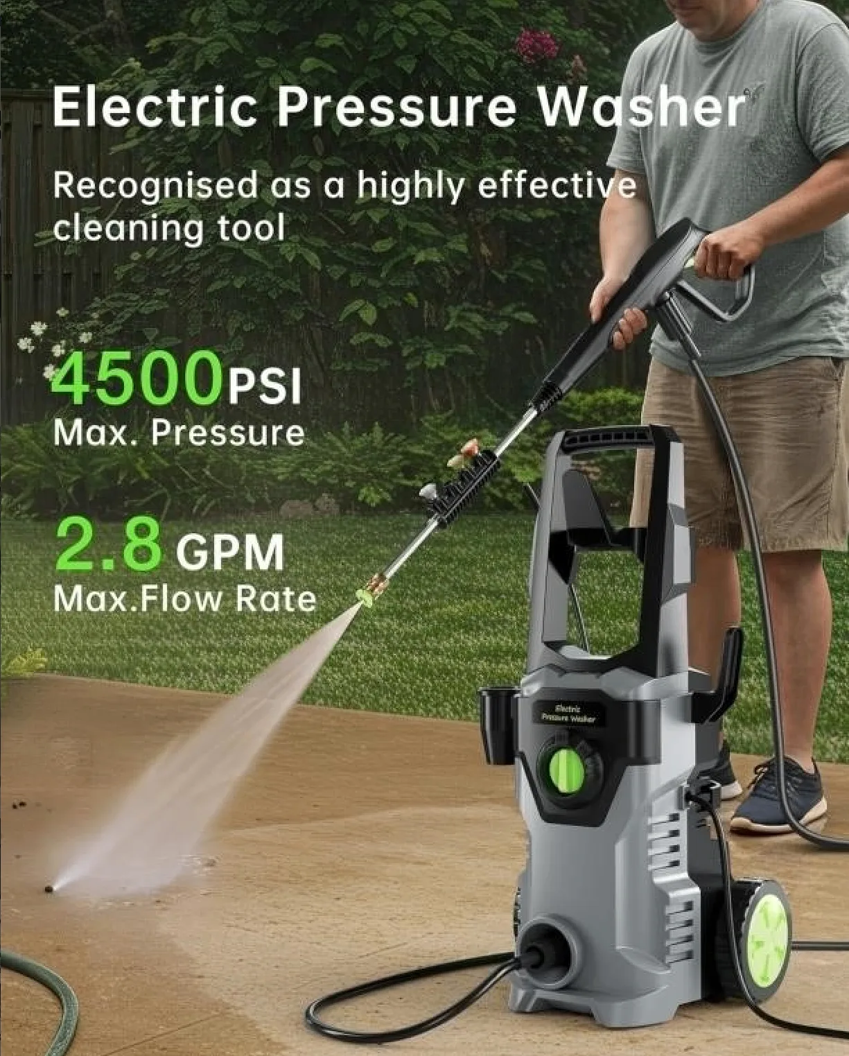 PRESSURE WASHER, 4500PSI 2.8 GPM MAX image indicator(2)