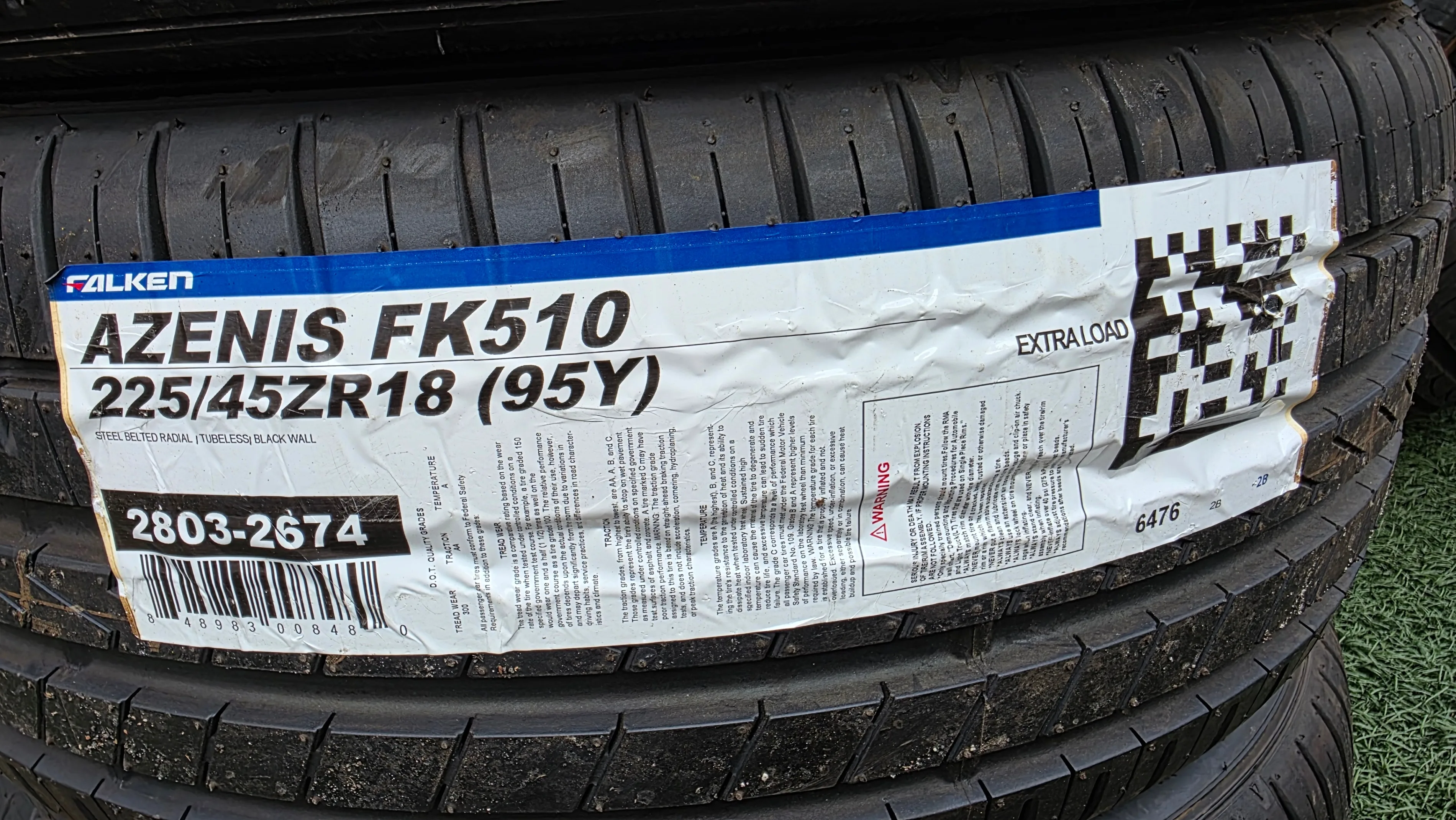 225/45/18 Falken Azenis Fk510 tires image indicator(2)