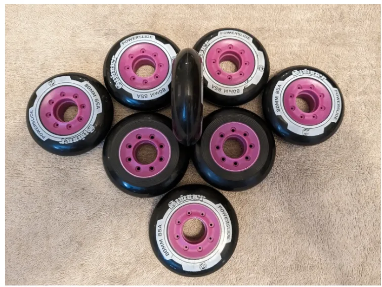 Powerslide inline skating, rollerblade, wheels 80 mm 85a thumbnail