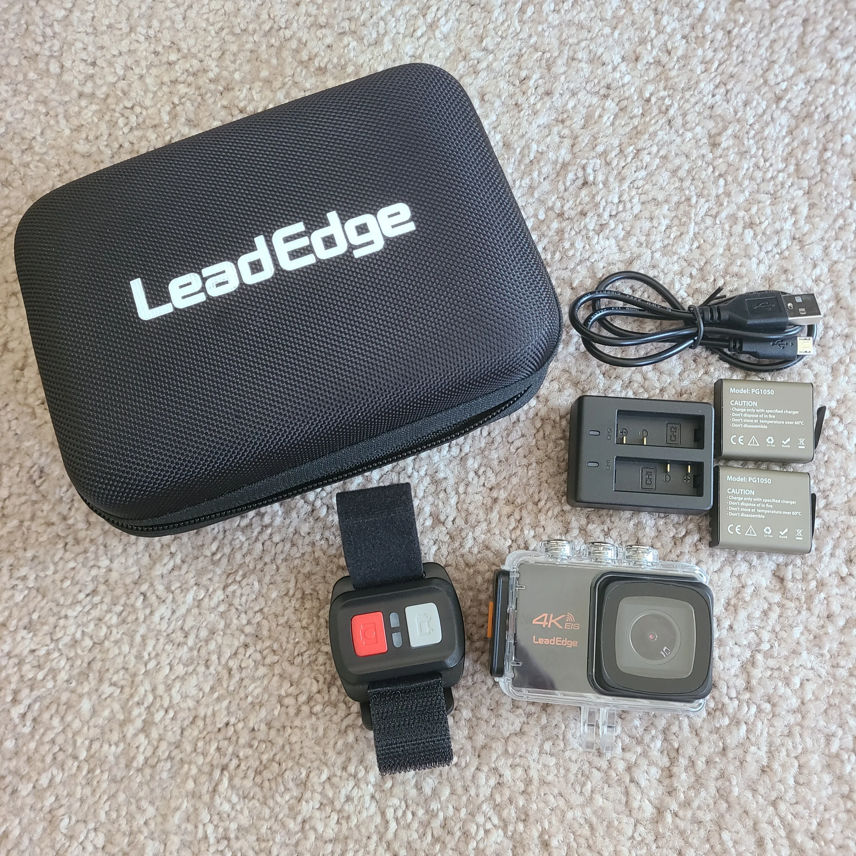 LeadEdge 4K Action Camera with full set of gears image indicator(2)