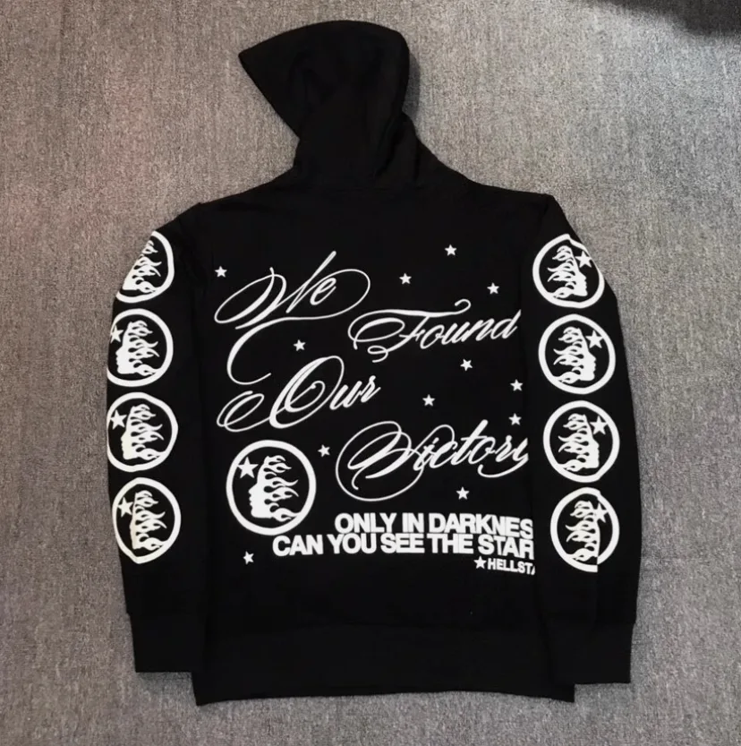 Hellstar Black Hoodie Victory In Darkness (REAL BRAND NEW) thumbnail