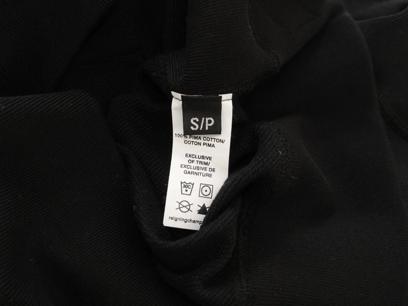 Reigning Champ Black Terry Full Zip Hoodie - S image indicator(4)