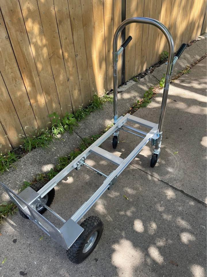 2-in-one convertible heavy duty aluminum hand truck