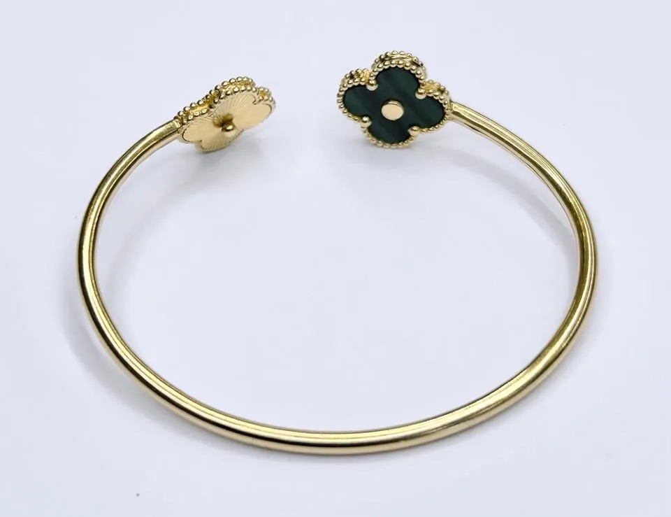 18K Yellow Gold 4 Leaf Clover thumbnail