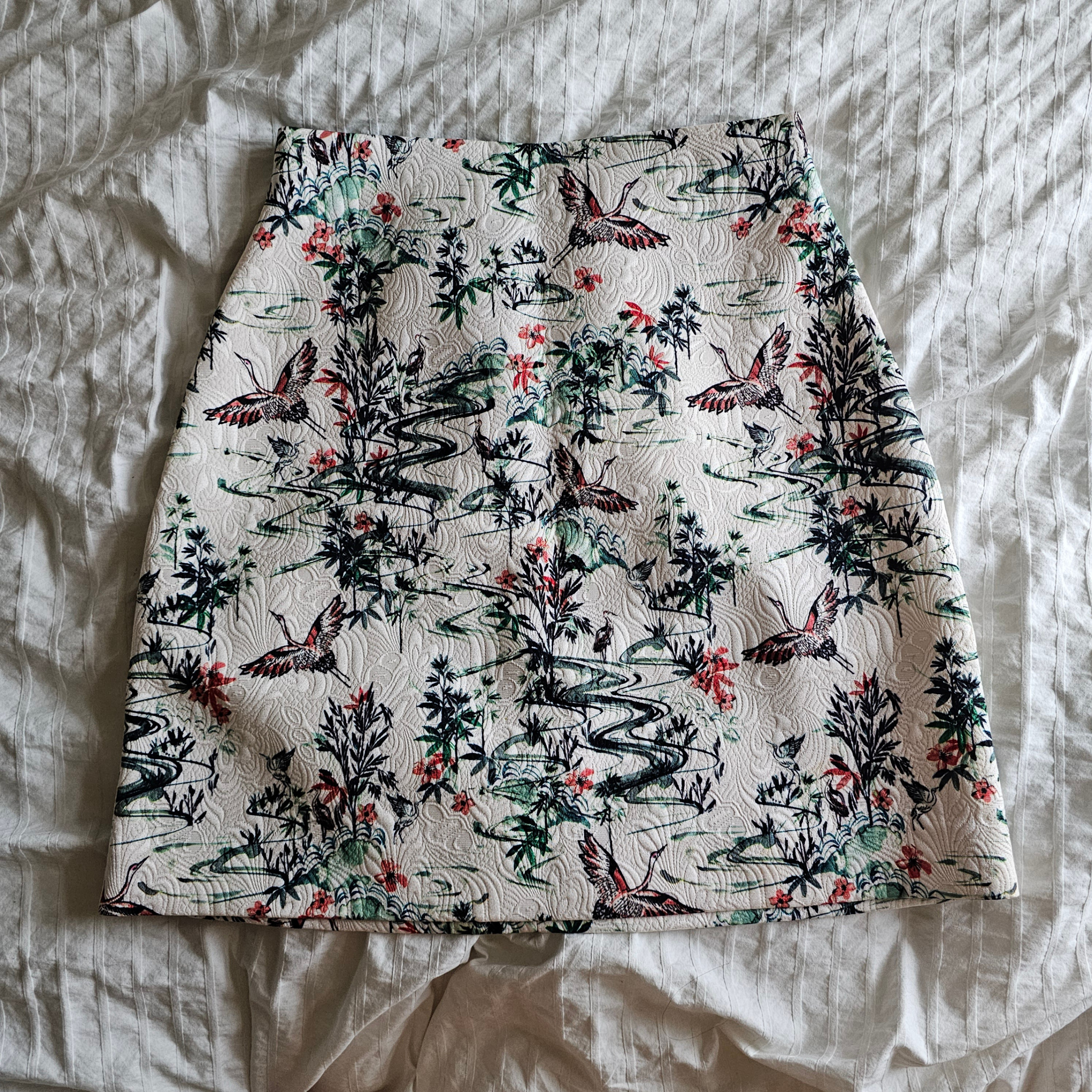 NWT H&M Jacquard Pencil Mini Skirt - Sz US6