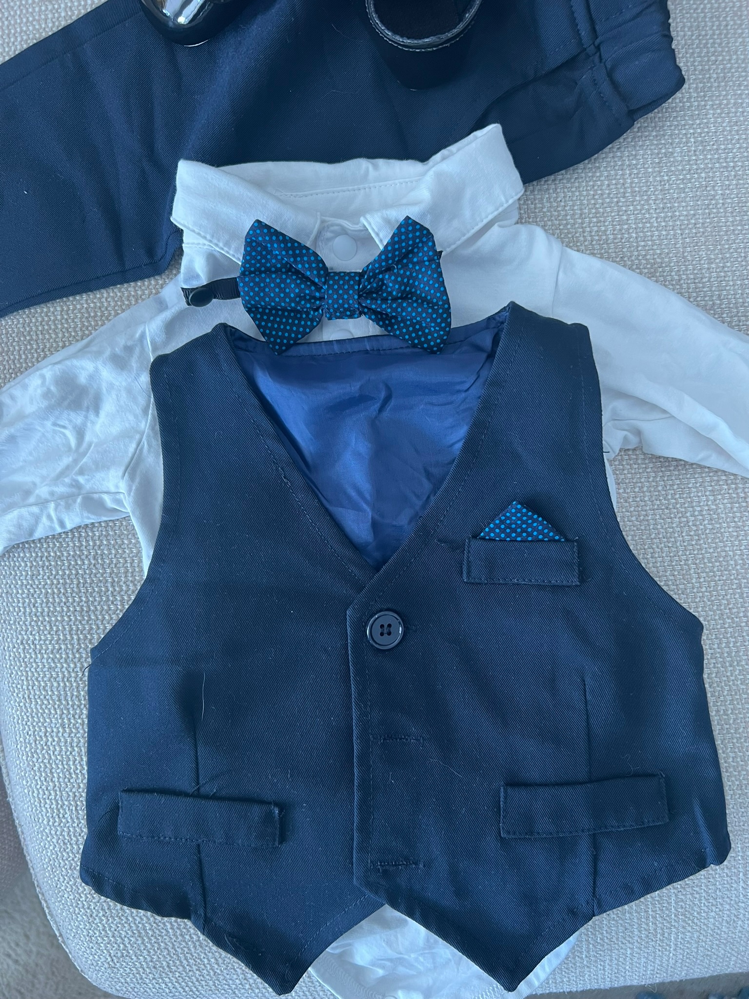 Baby Boy Formal Outfit (6–9 Months) – Includes Shoes - photo 2