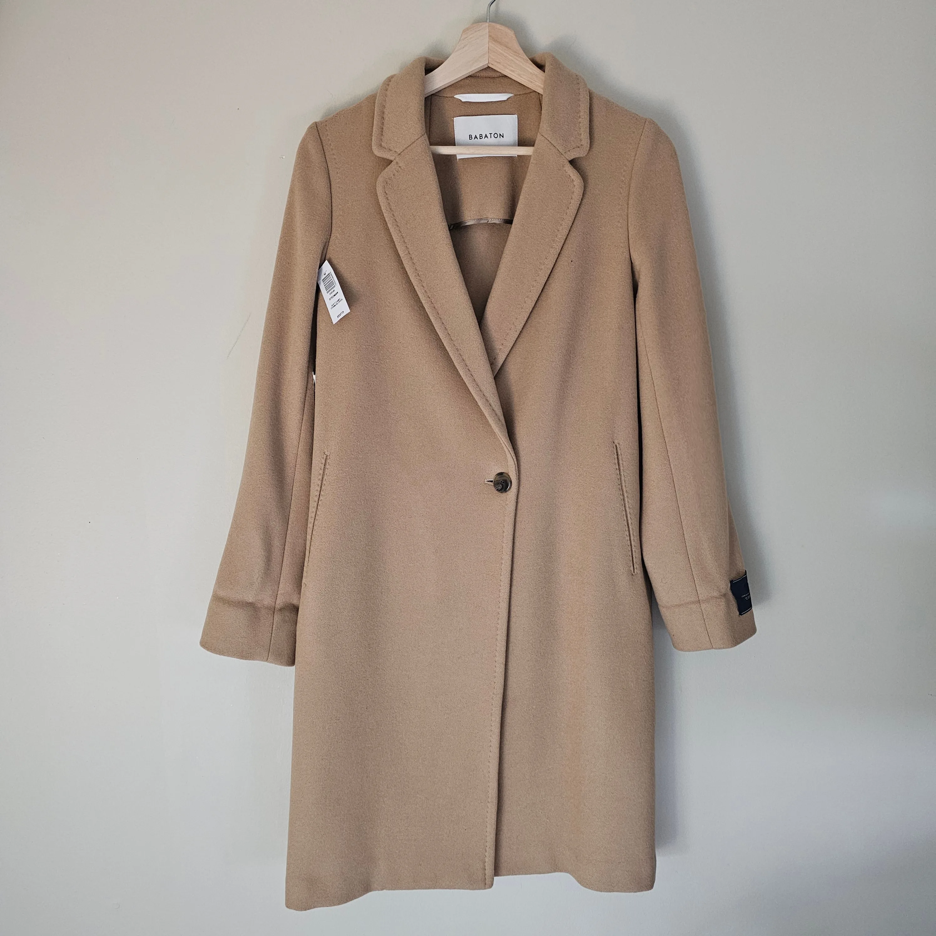 NWT Aritzia Babaton Stedman Coat - 2018 - Soft Camel - Sz XXS thumbnail