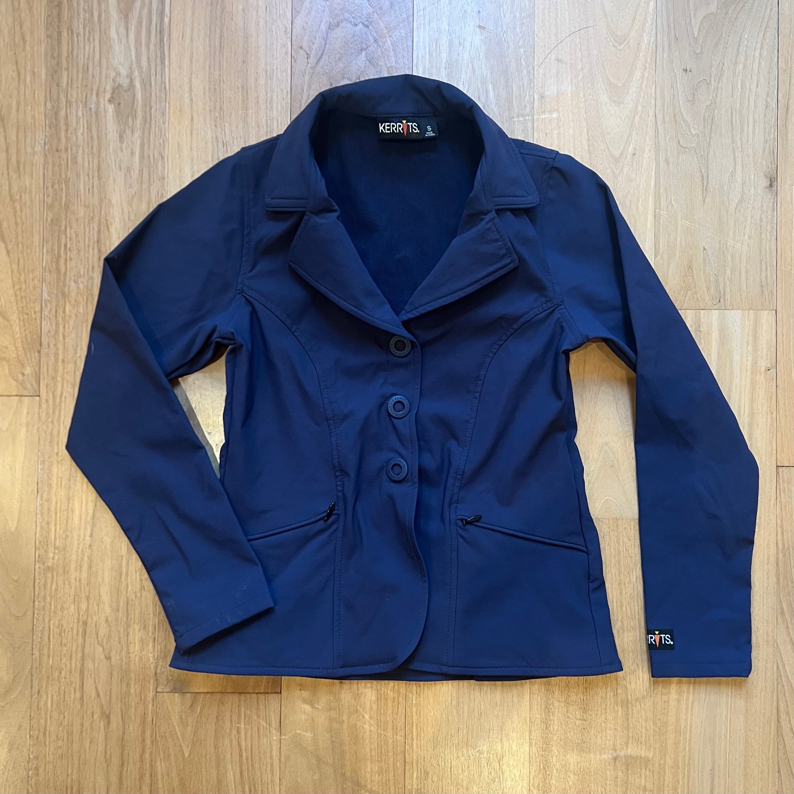 Kerrits Kids Stretch Competitor Show Coat - Navy size Small