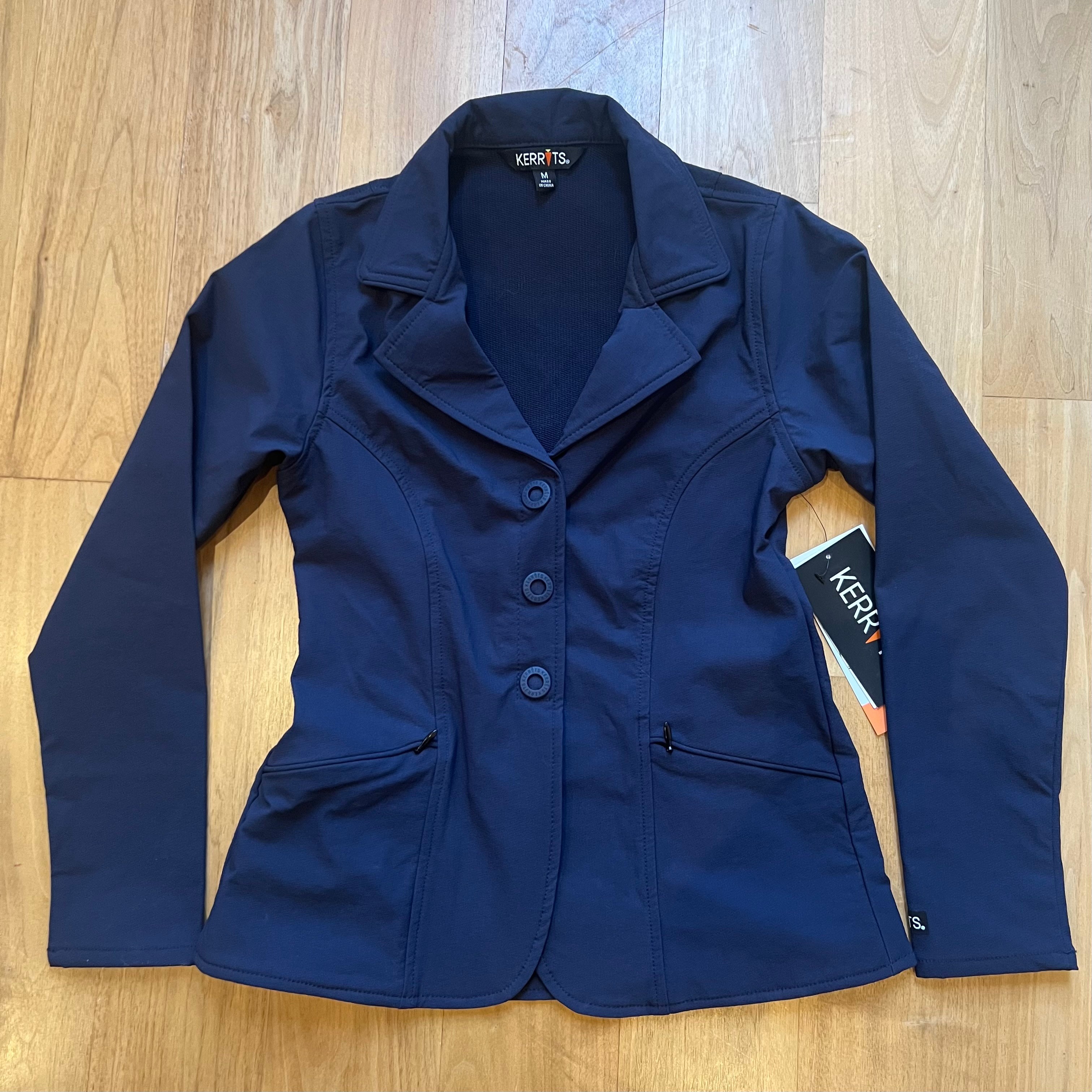 Kerrits Kids Stretch Competitor Show Coat - Navy, size Medium