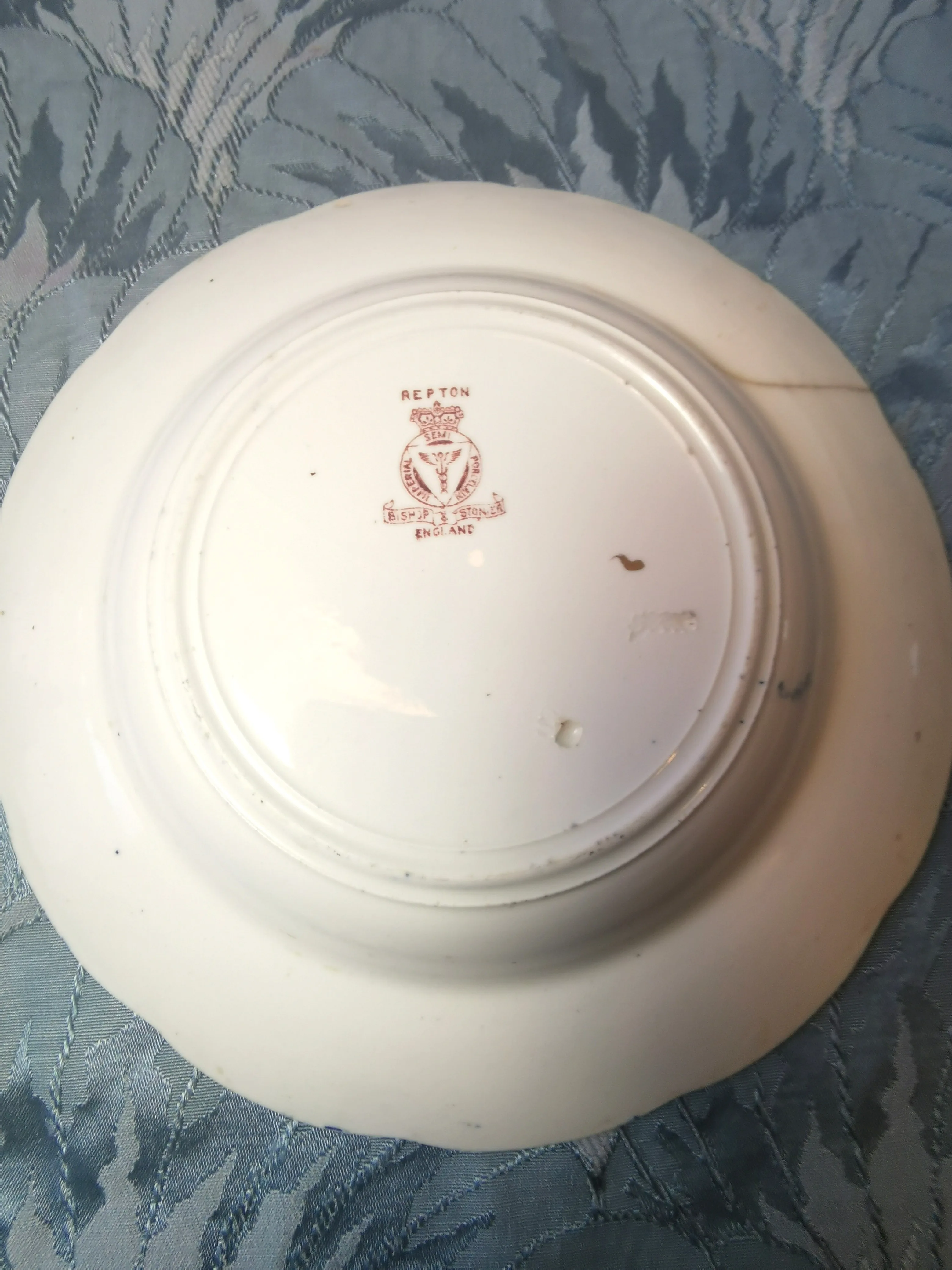 Dinner Plate Bishop Stonier Imperial Repton England Inc Antique image indicator(6)