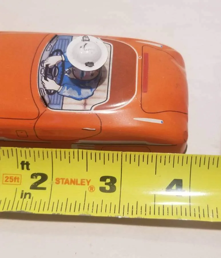 Vintage Japanese Tin Friction Car HS-500 – 4" (1950s/60s) image indicator(6)