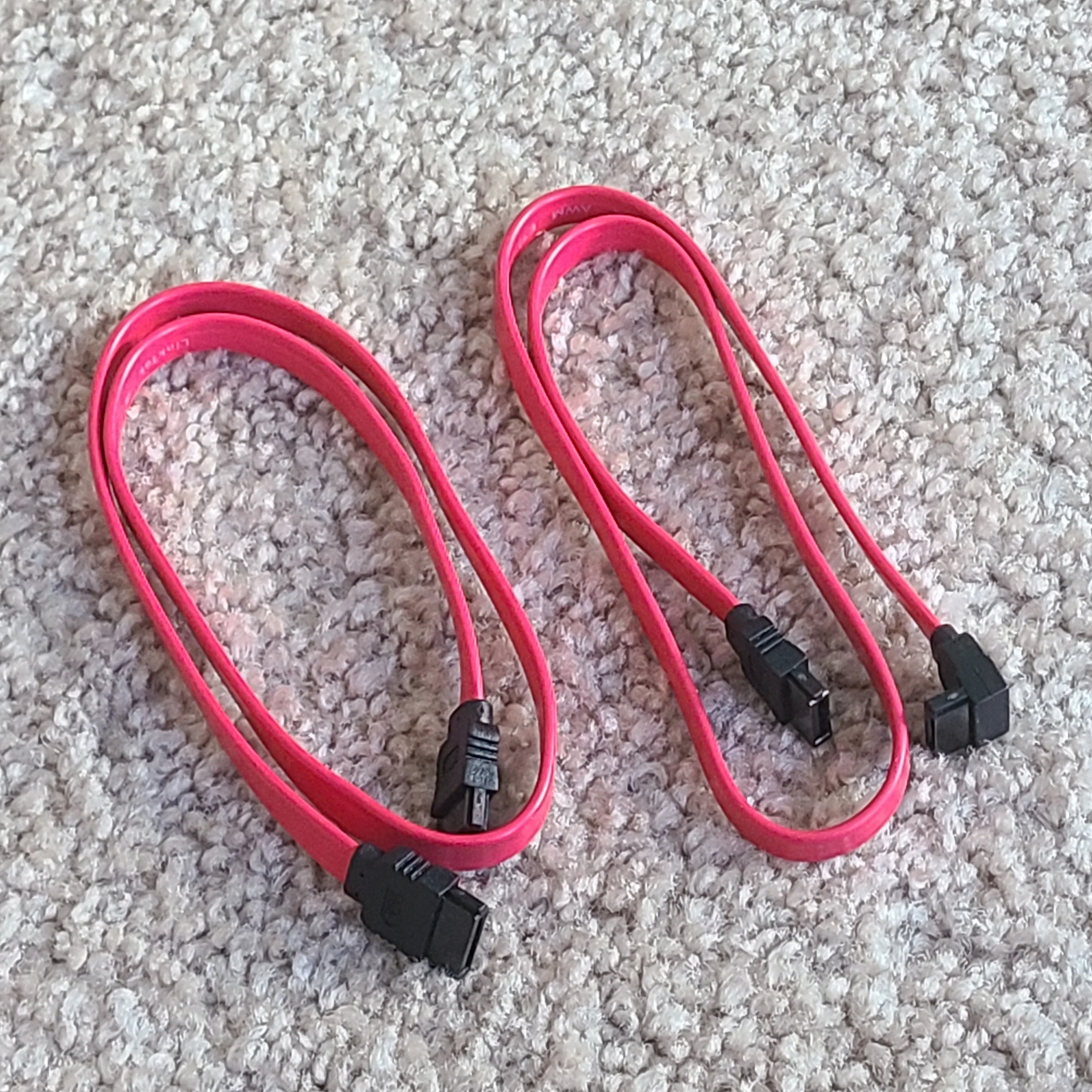AsLink SATA Serial ATA Cable, right-angle and flat (1 pair) thumbnail