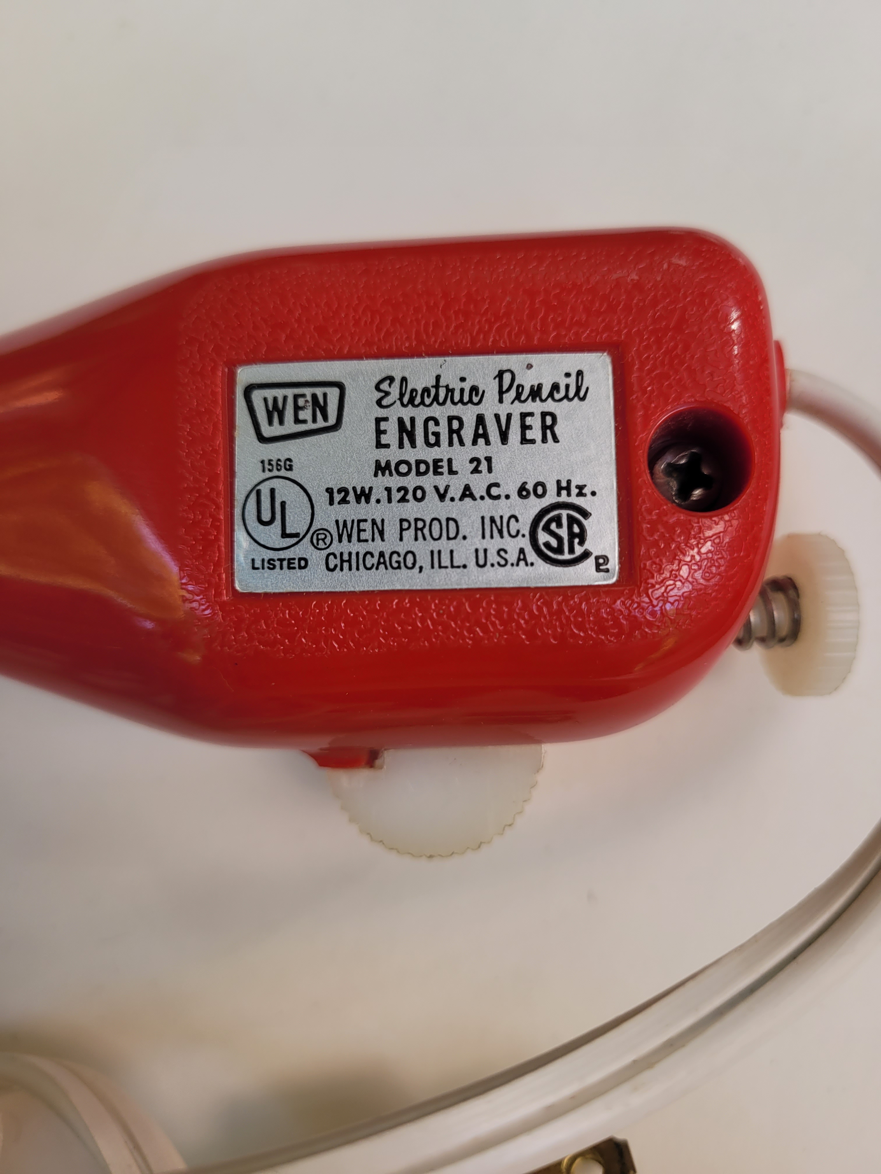 Wen (Model 21) Electric Pencil Engraver - photo 3