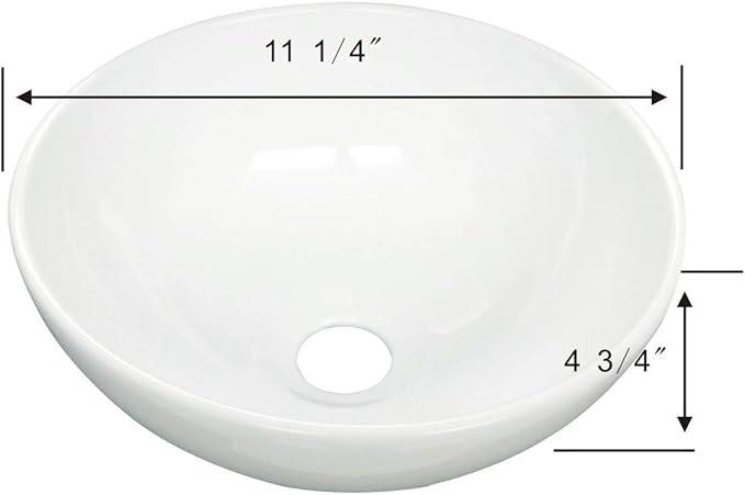 Small Mini above the Counter Round Bathroom Vessel Sink - photo 2