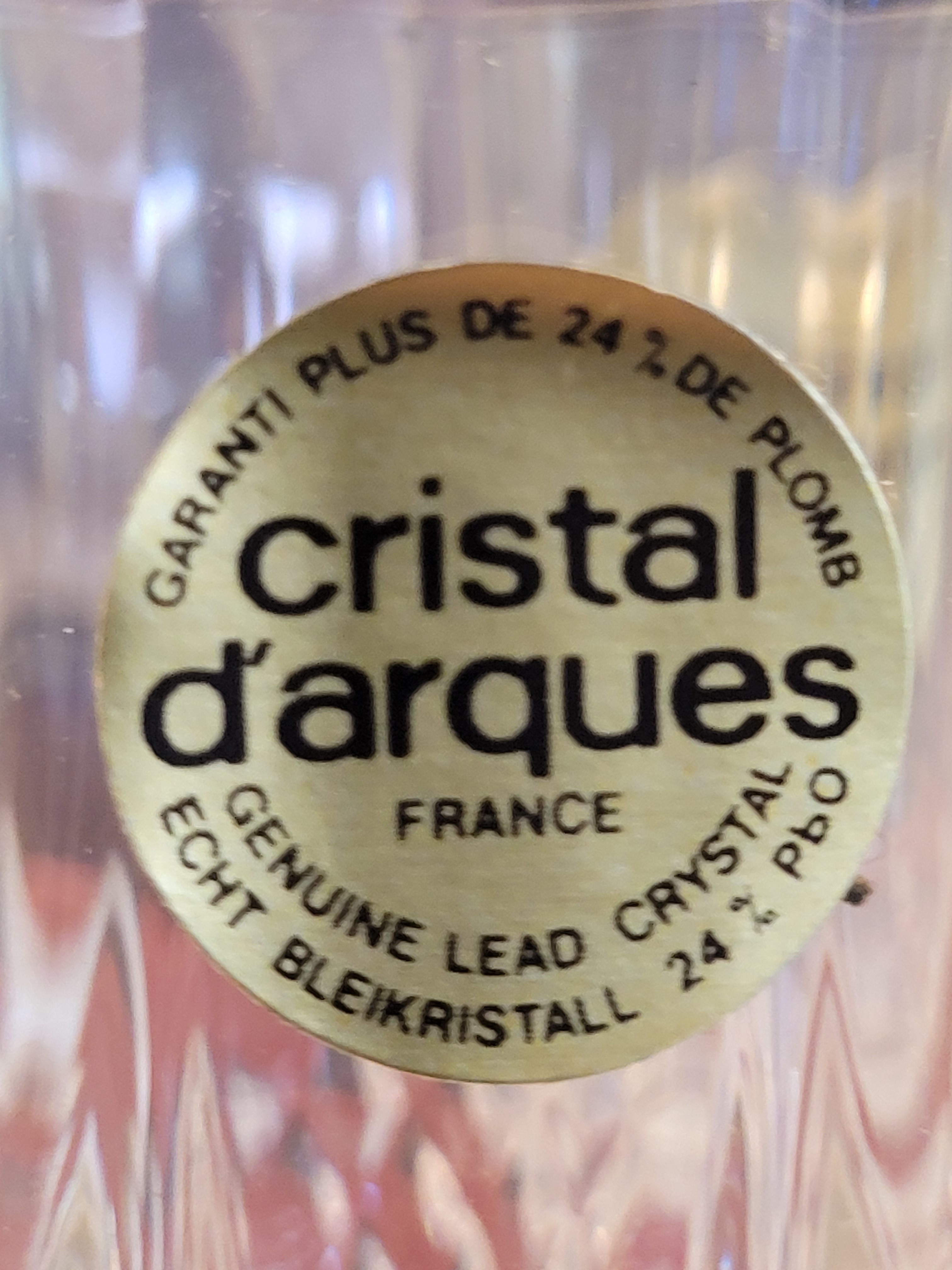 Vintage Set of Cristal D'Arques Longchamp Crystal Glasses - photo 4