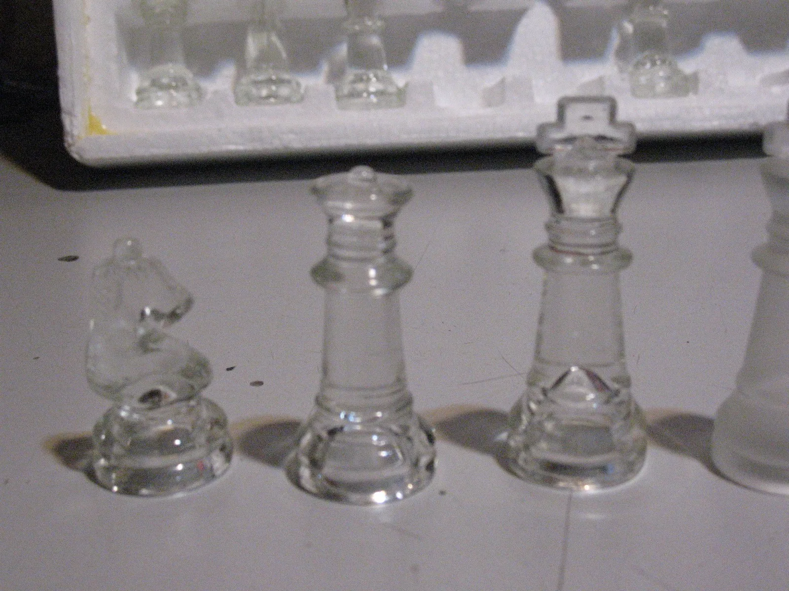 3 in 1 Glass Chess/Backgammon/and Checkers Game image indicator(7)