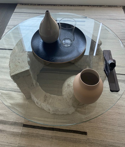 Need to Sell ASAP: Postmodern Tessellated Stone Coffee Table - photo 5