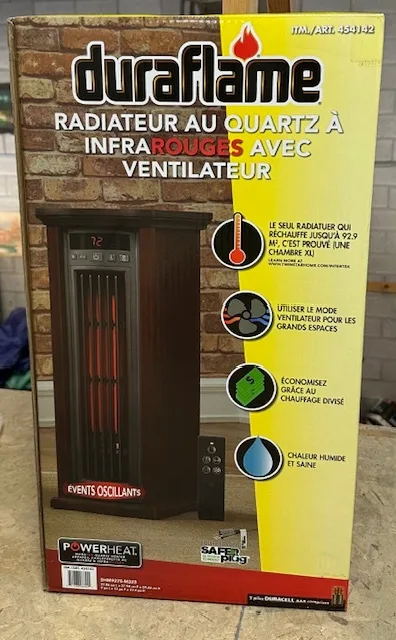 Indoor Electric Space Heater w/Thermostat w/Remote Included