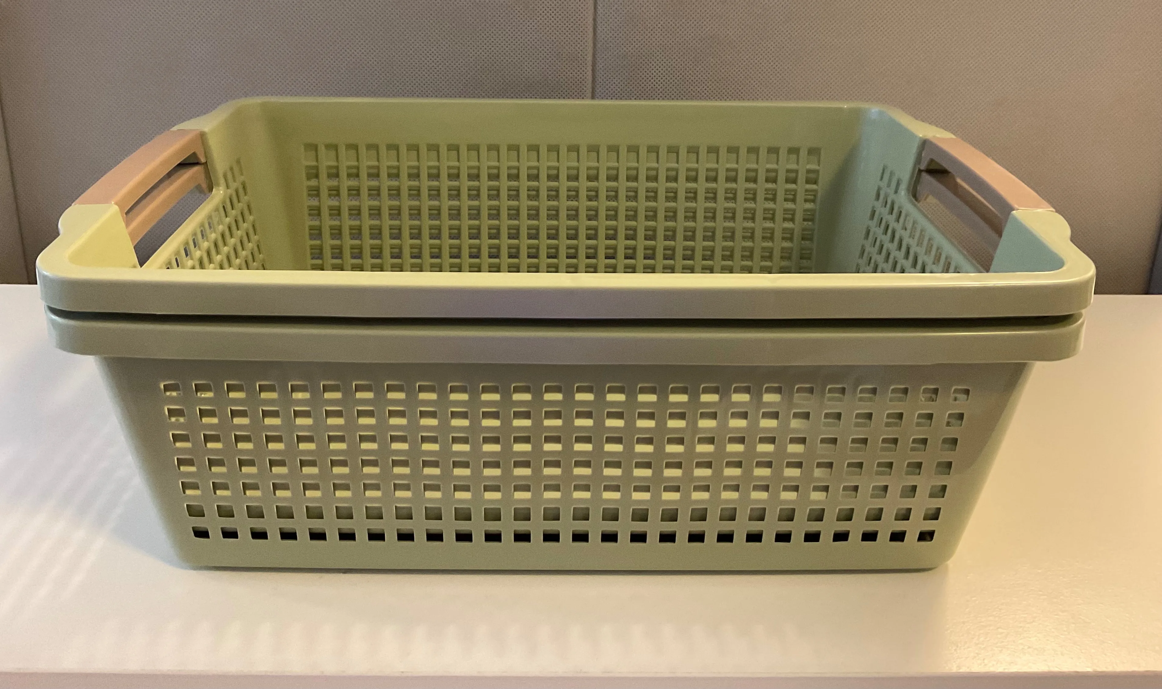 2 Sage Green Storage Bins image indicator(2)