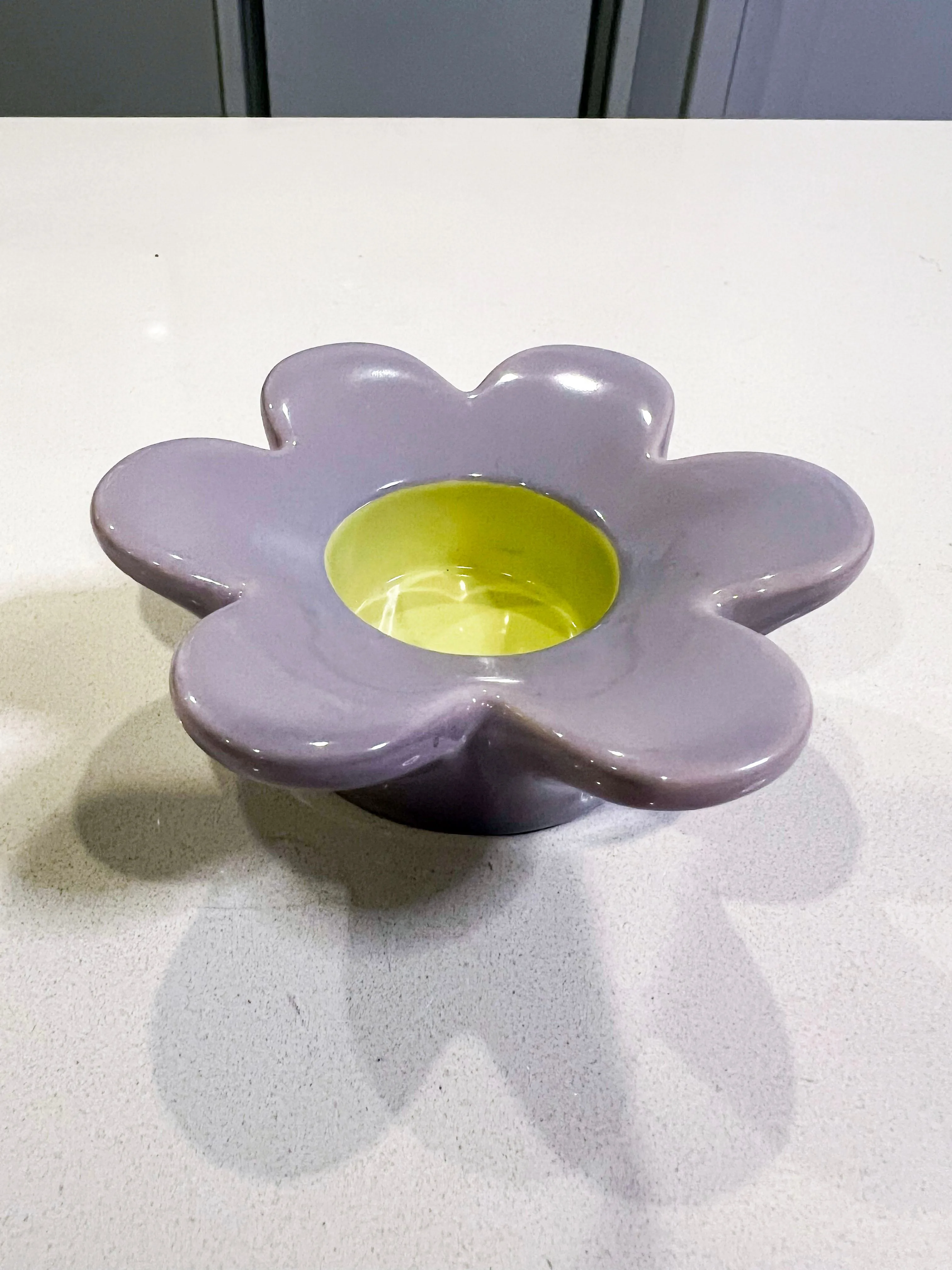 Ceramic Flower Candle Holder thumbnail
