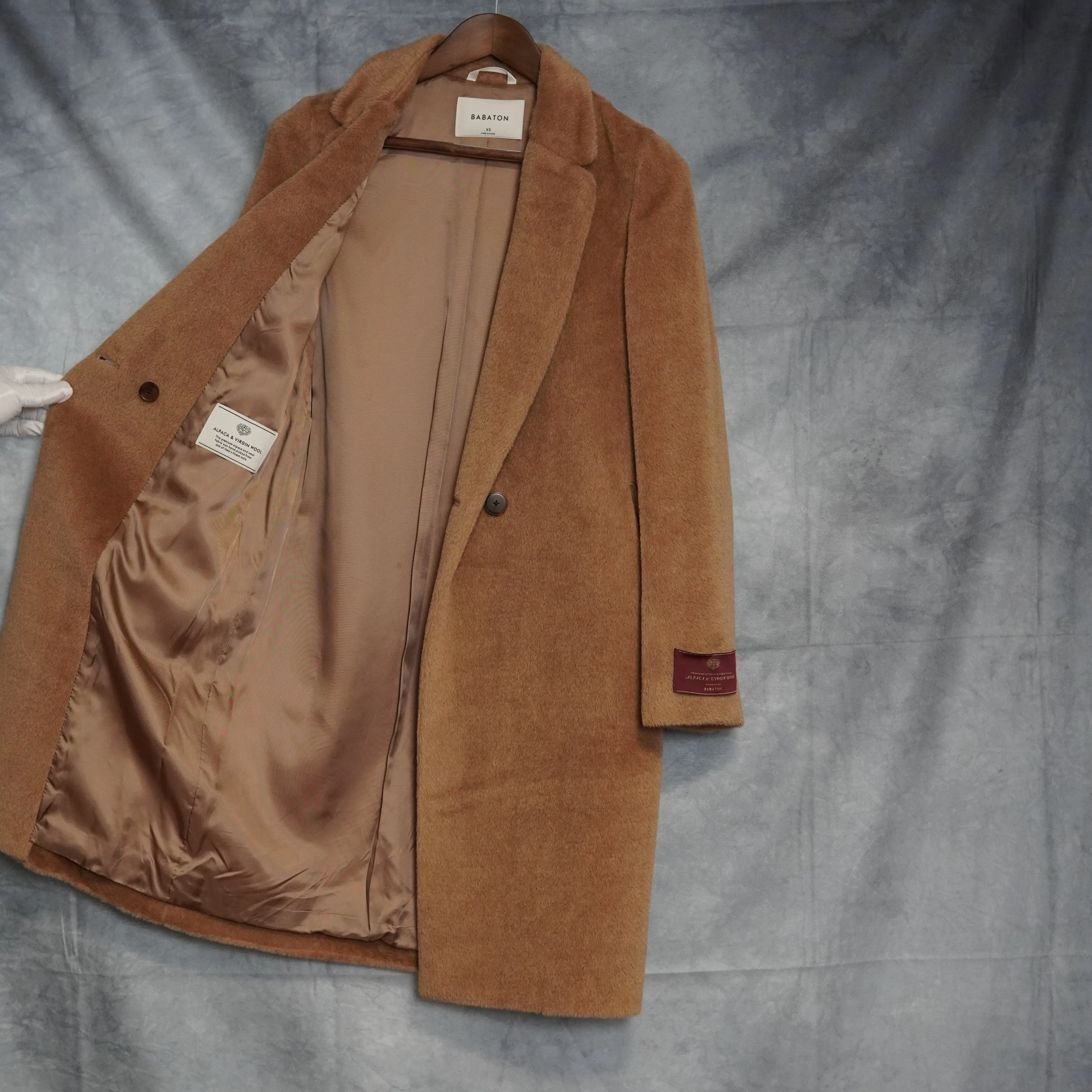 Aritzia Babaton Stedman Teddy Coat - Camel - Alpaca Wool Blend image indicator(4)