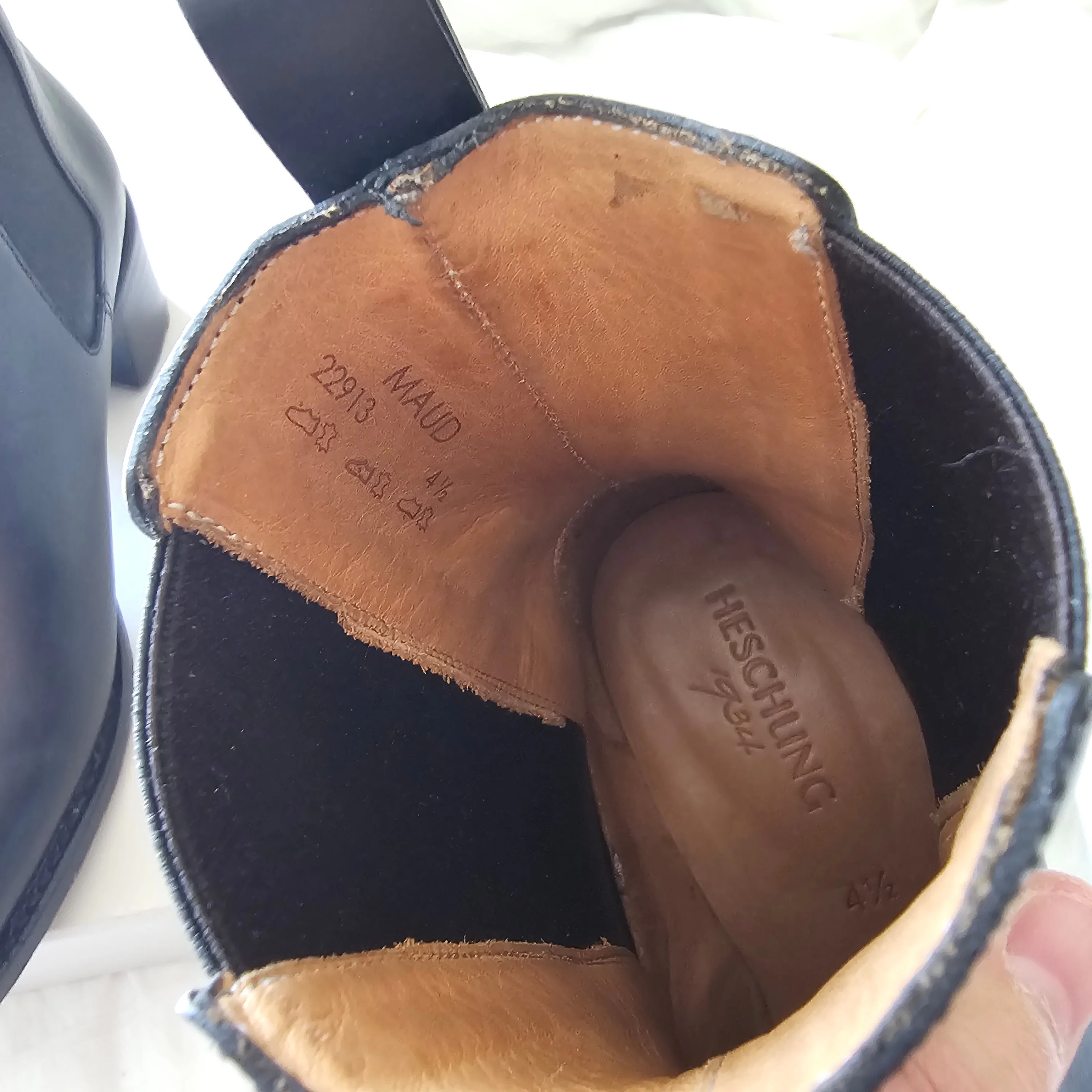 Heschung Maud Leather Chelsea Boots - Black Box - UK4.5/EU37.5 image indicator(6)