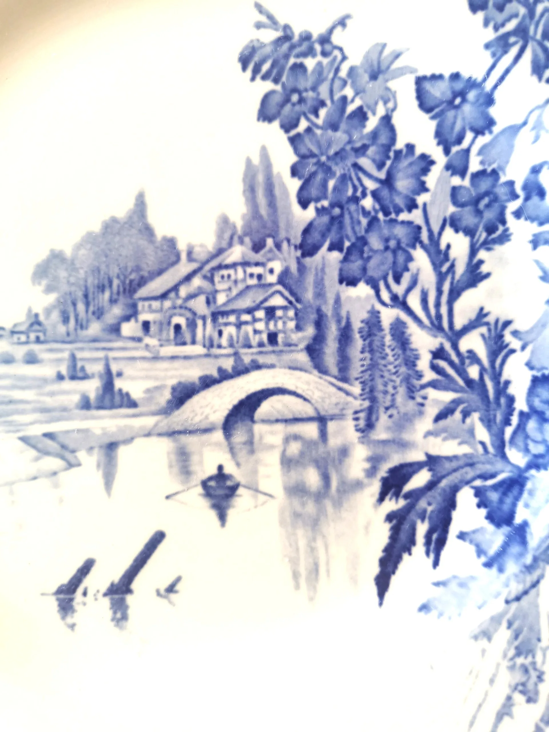 Covered Bridge JOHNSON BROTHERS Meadowsweet Myott Sons Eng. Vint image indicator(4)