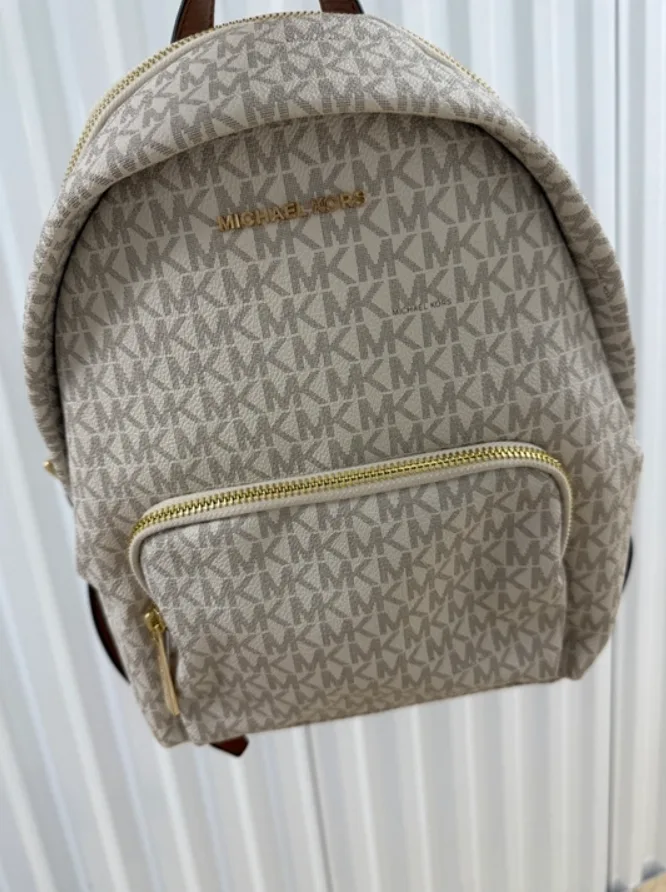 Michael Kors Medium Backpack – Vanilla Logo Print thumbnail