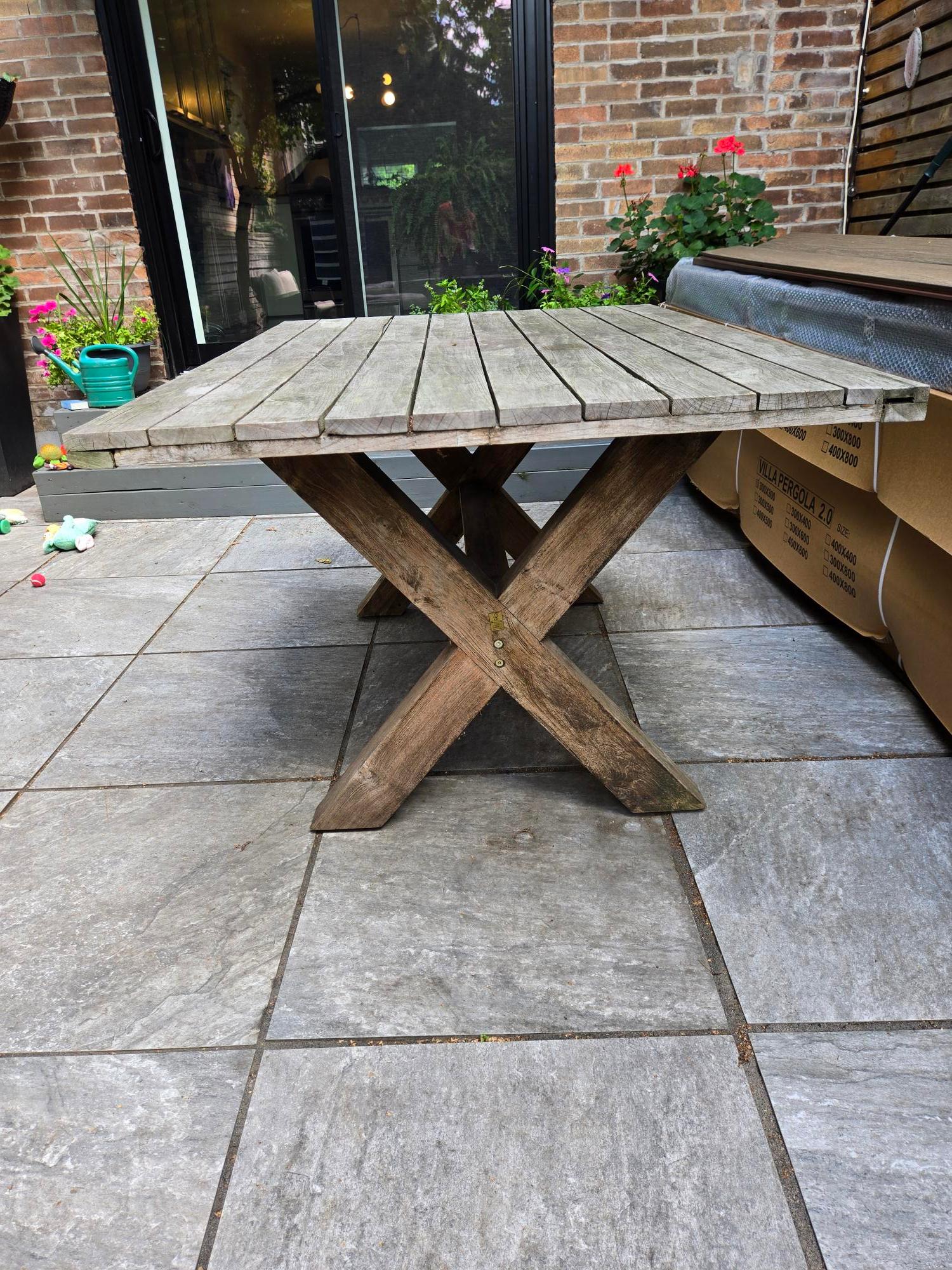 Teak Patio Table Set - photo 4