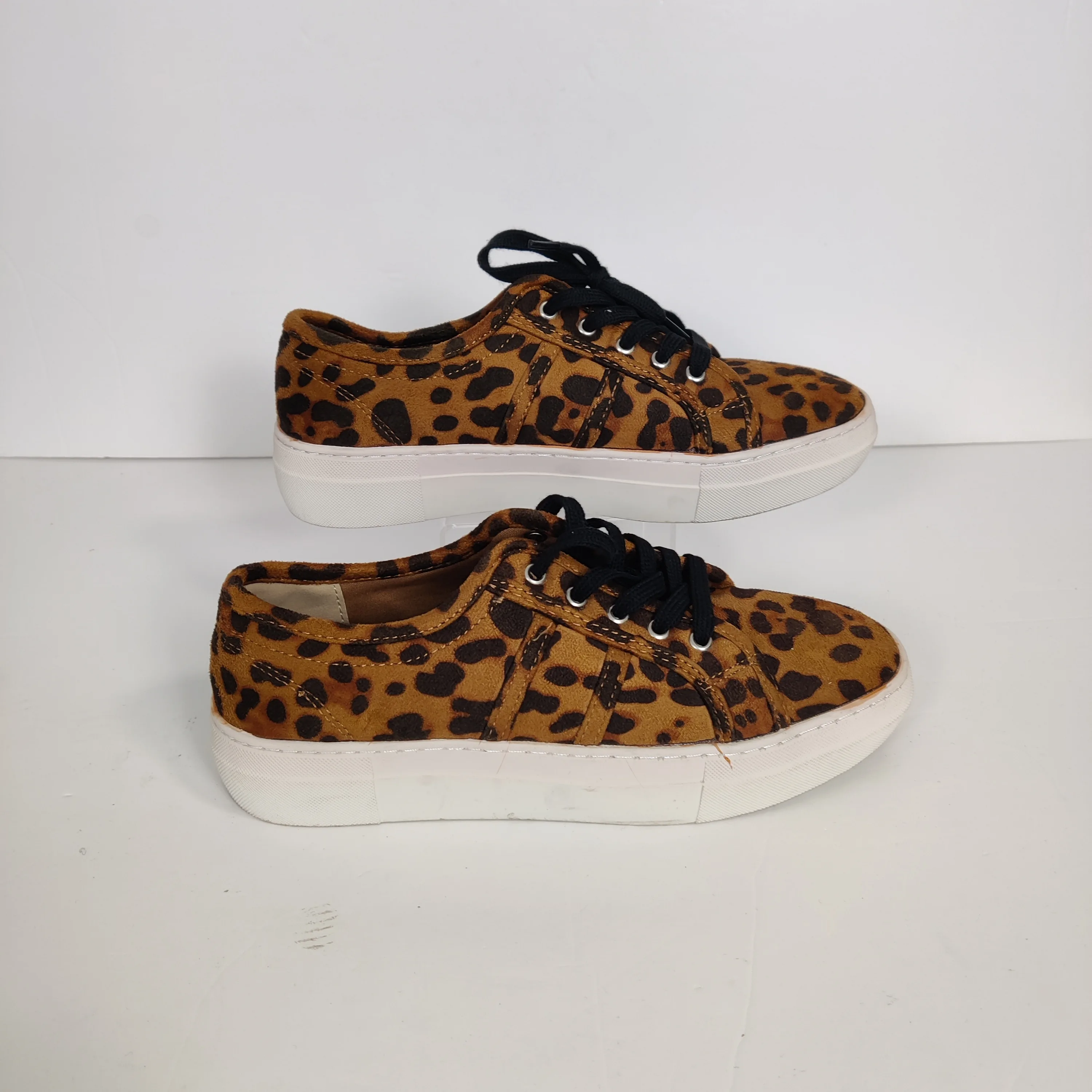 KS2 Women's Leopard Platform Chunky Sneakers Size US 9.5 thumbnail