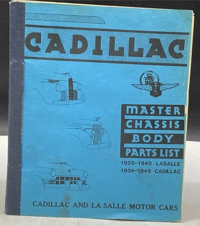 Vintage 1949 Cadillac & LaSalle Master Body Parts List Manual thumbnail