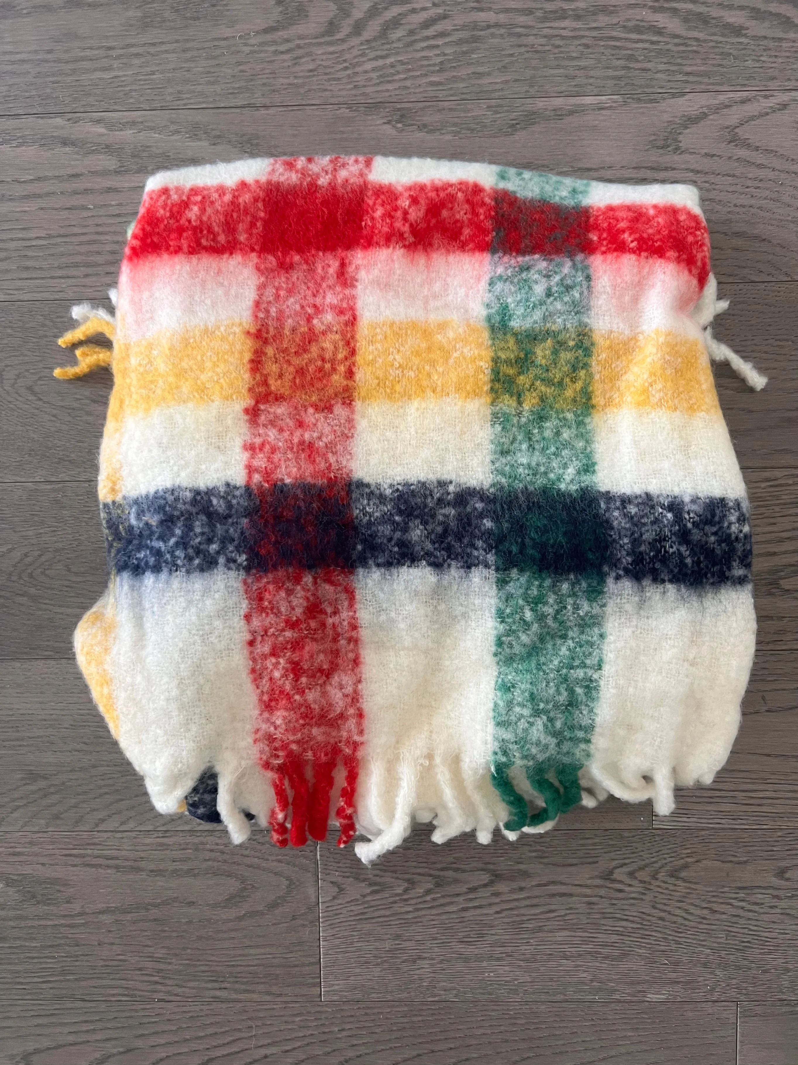 Hudson Bay Company Blanket, Multi-Stripe Fuzzy All Season Throw image indicator(5)