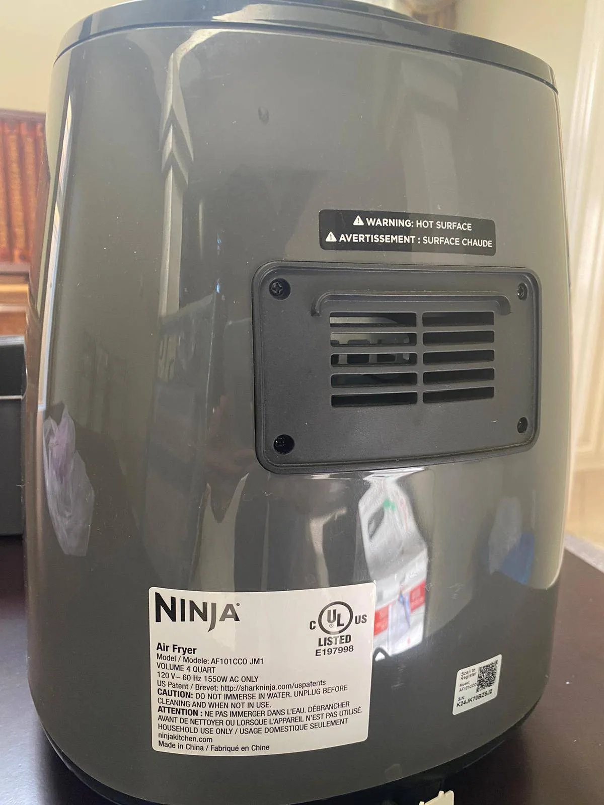 Ninja AF101C, Air Fryer, Black, 1550W 4QT image indicator(8)