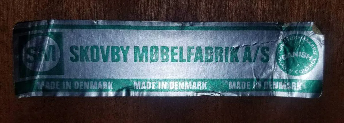 RARE Mid-Century Danish Modern Skovby Teak Dining Table w/Leaves image indicator(2)