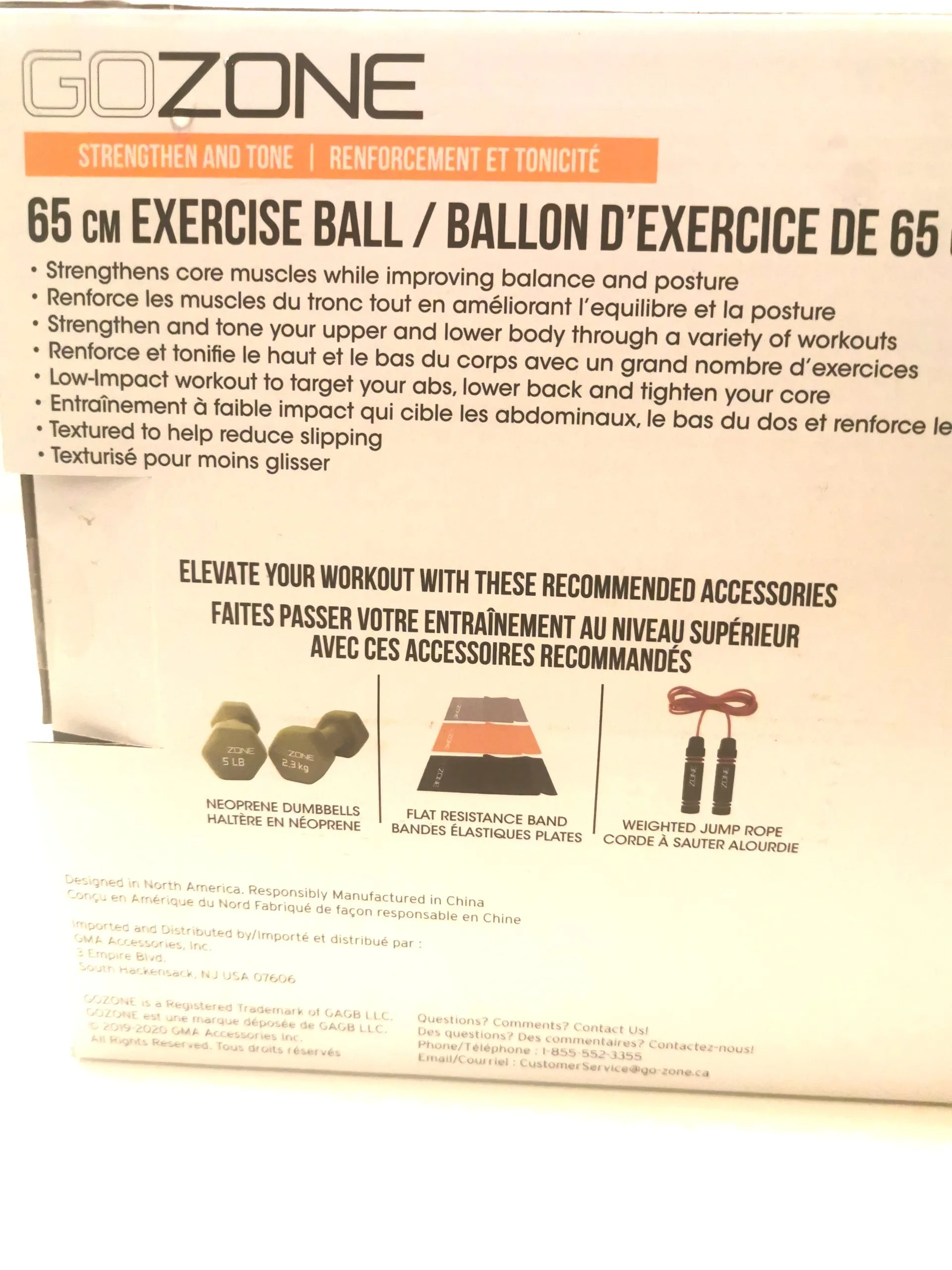 Exercise Ball GOZONE 65cm for people five foot 6 to five foot 11 image indicator(6)
