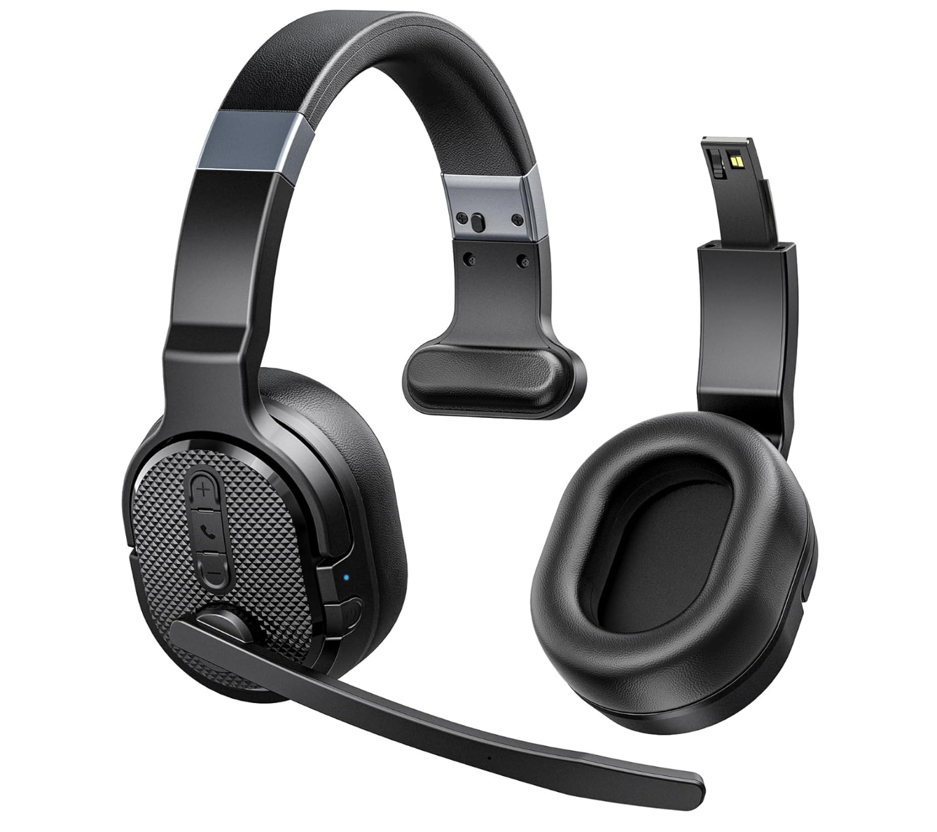 Trucker Bluetooth Headset Wireless Noise Cancelling Mic 50Hrs