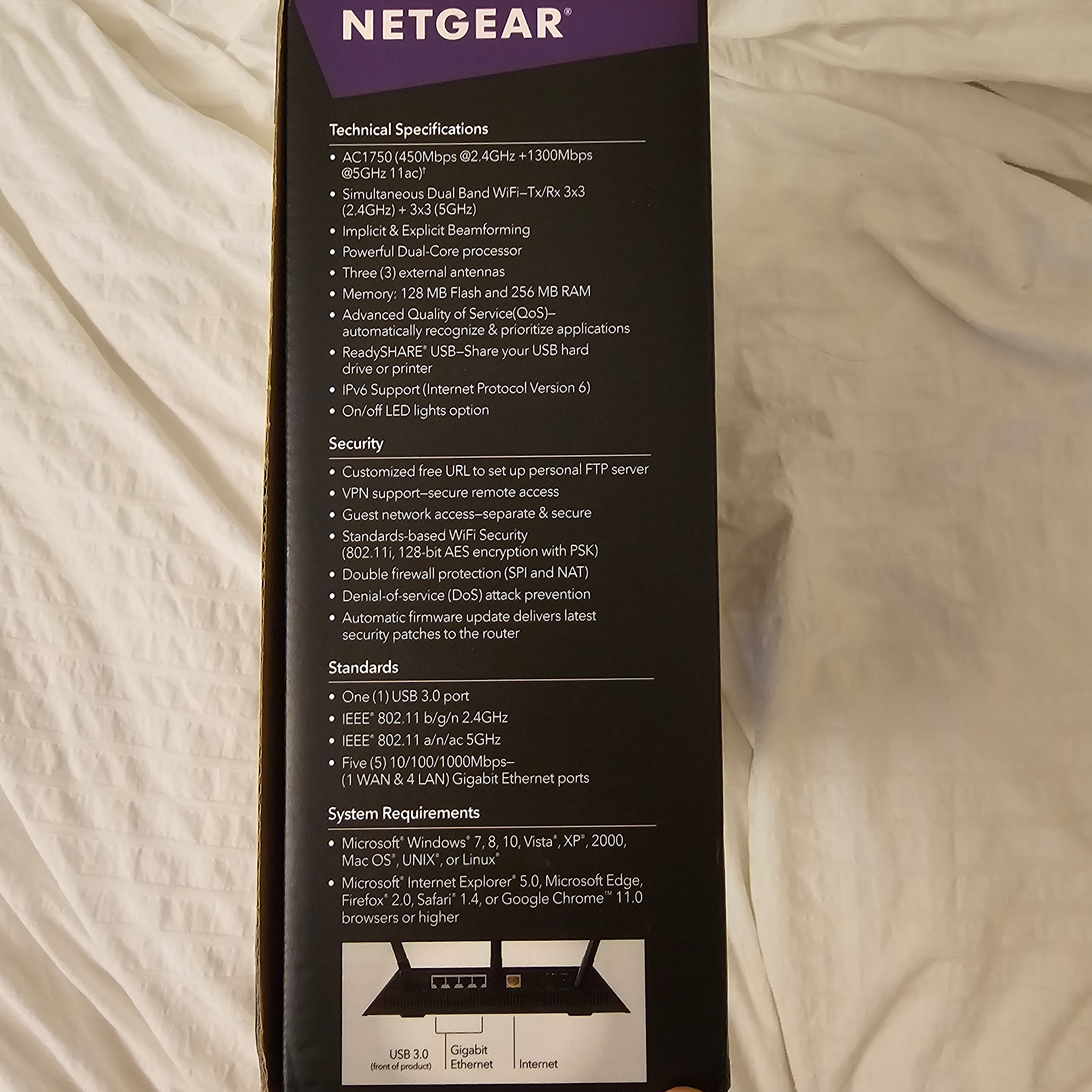 Netgear Nighthawk AC1750 Wifi Router - R6700 - photo 4