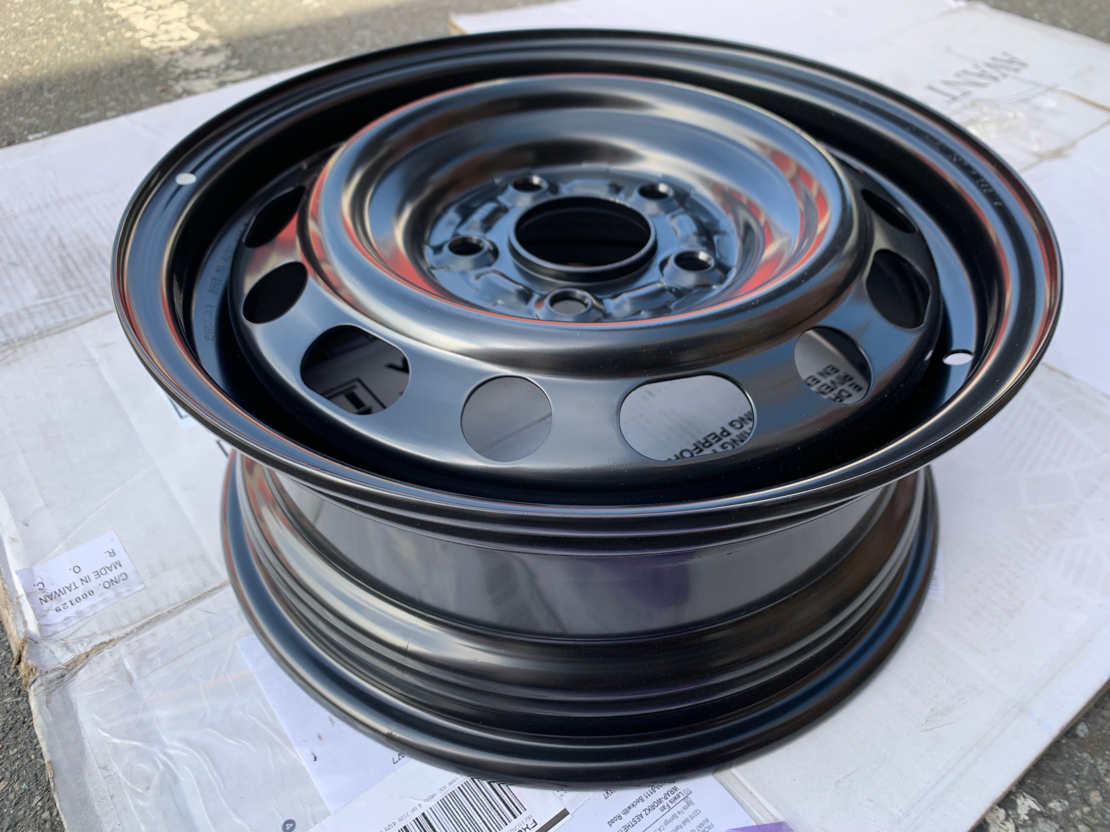 1 X single Brand New OEM factory 15X6" 5x114.3 Mazda 3 Steel rim - photo 3