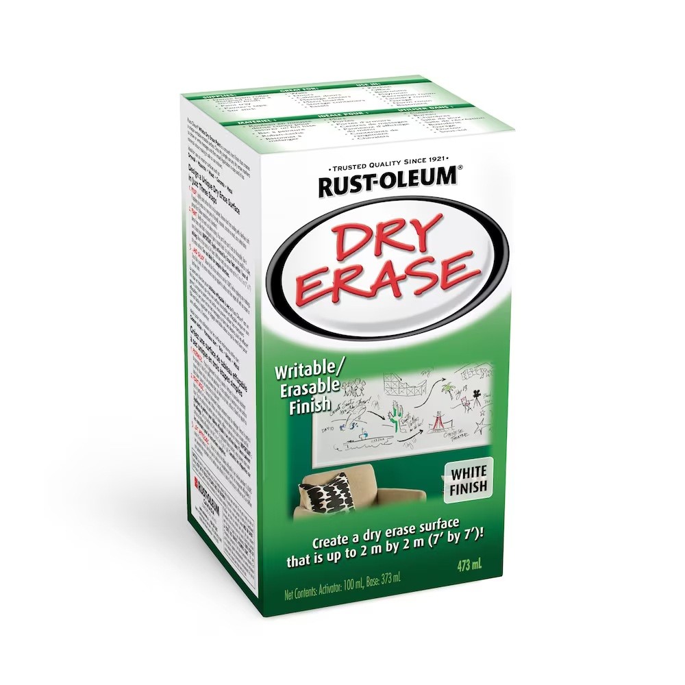 Rust-Oleum Specialty Dry Erase Paint Kit in White, 473 mL