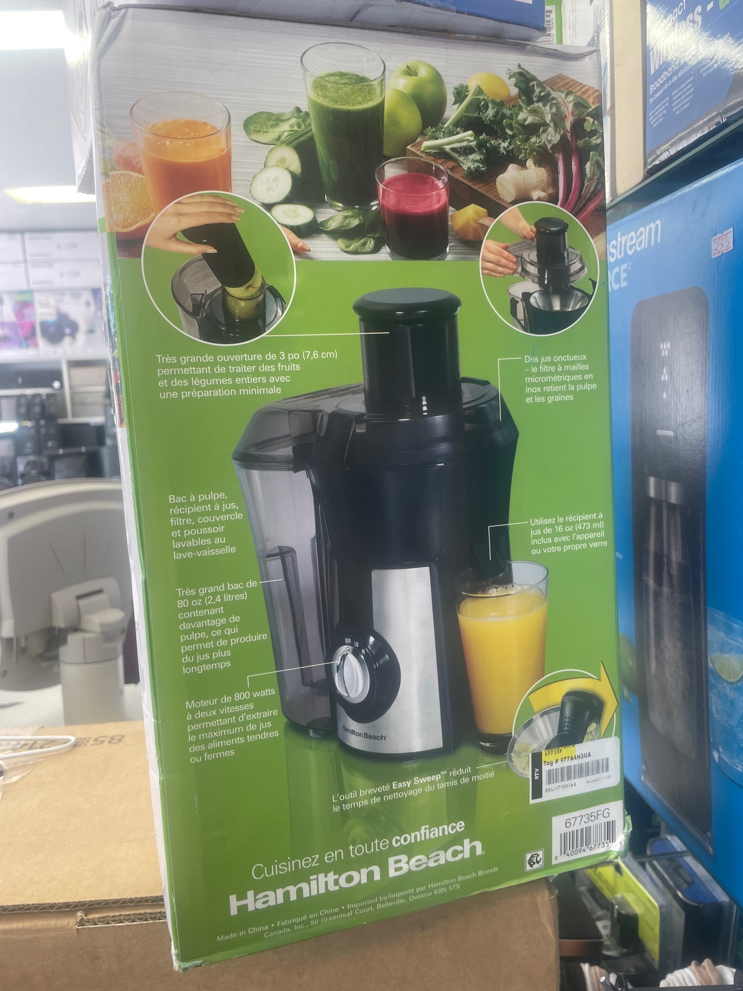 Hamilton Beach Juicer Machine 800W Motor, Black - photo 3